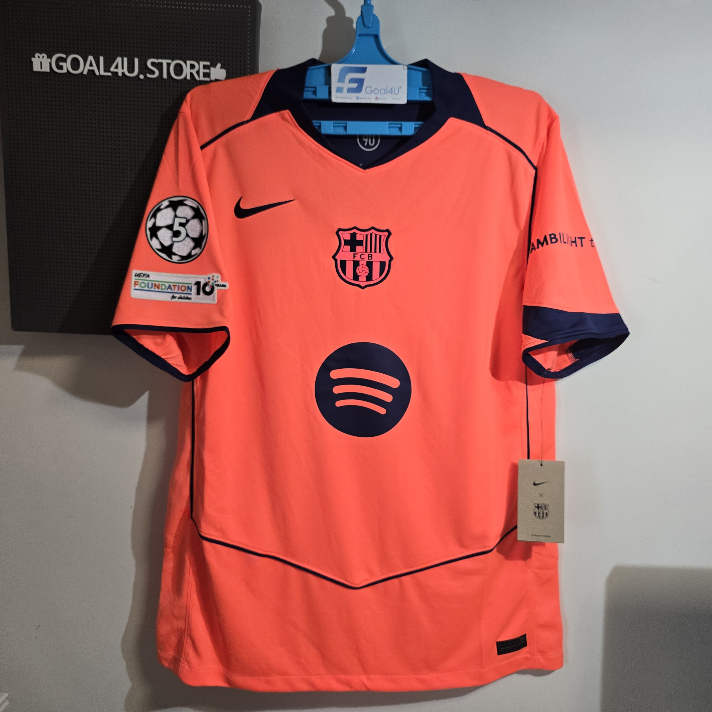 Nike Barcelona 巴塞羅拿 2025-26 三客球迷版球衣 (可加印字章) HM3201