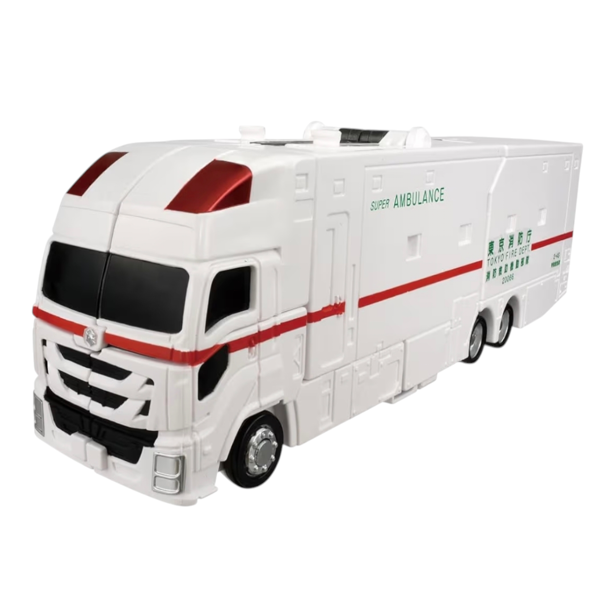 Takara Tomy Tomica 特裝勇者救援機械人變形合體DX套裝 消防車救護車機械人 男孩變形機械玩具禮物