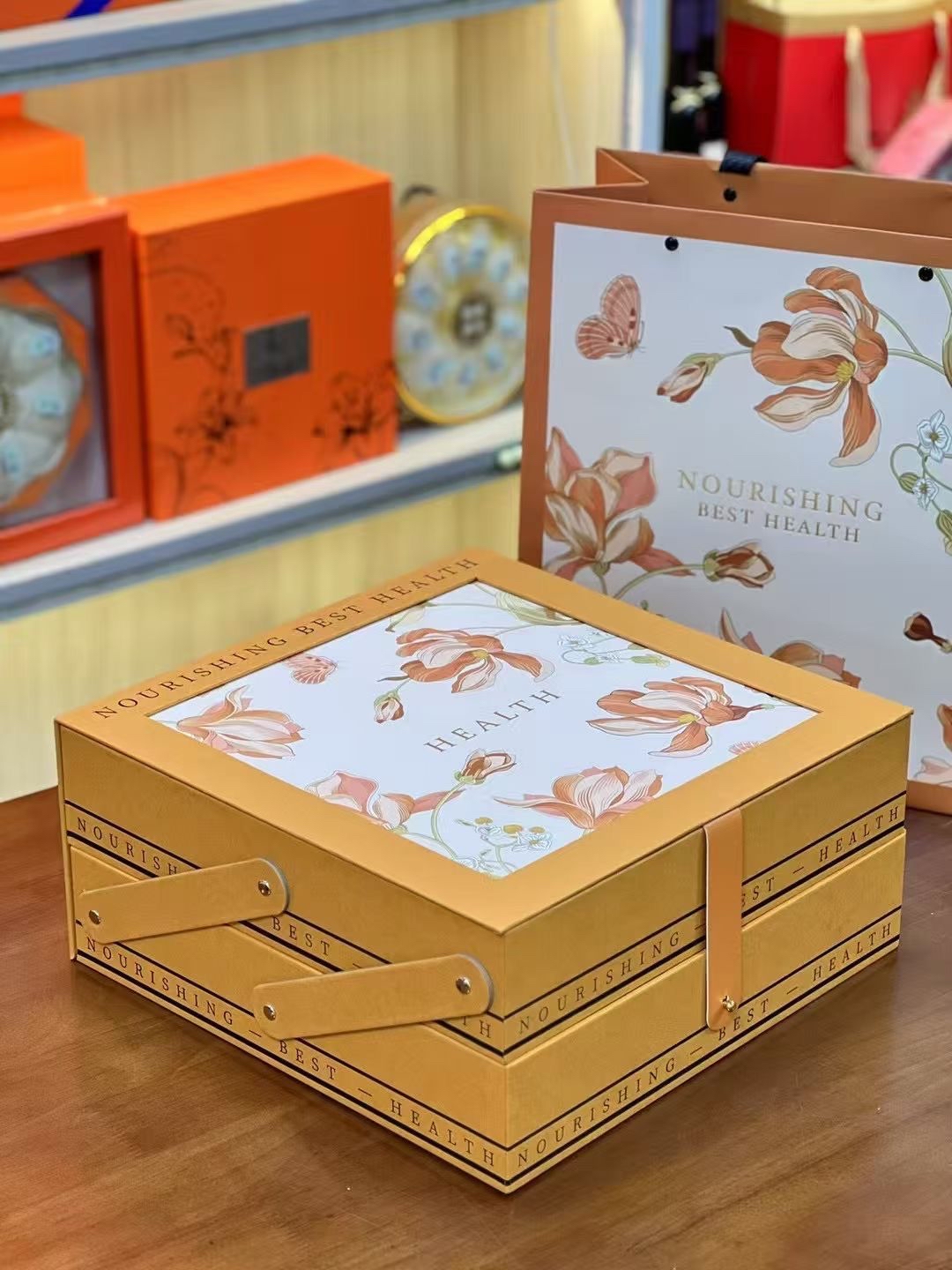 中秋禮盒 十全十美 星辰之禮雙層滋補品禮盒套裝