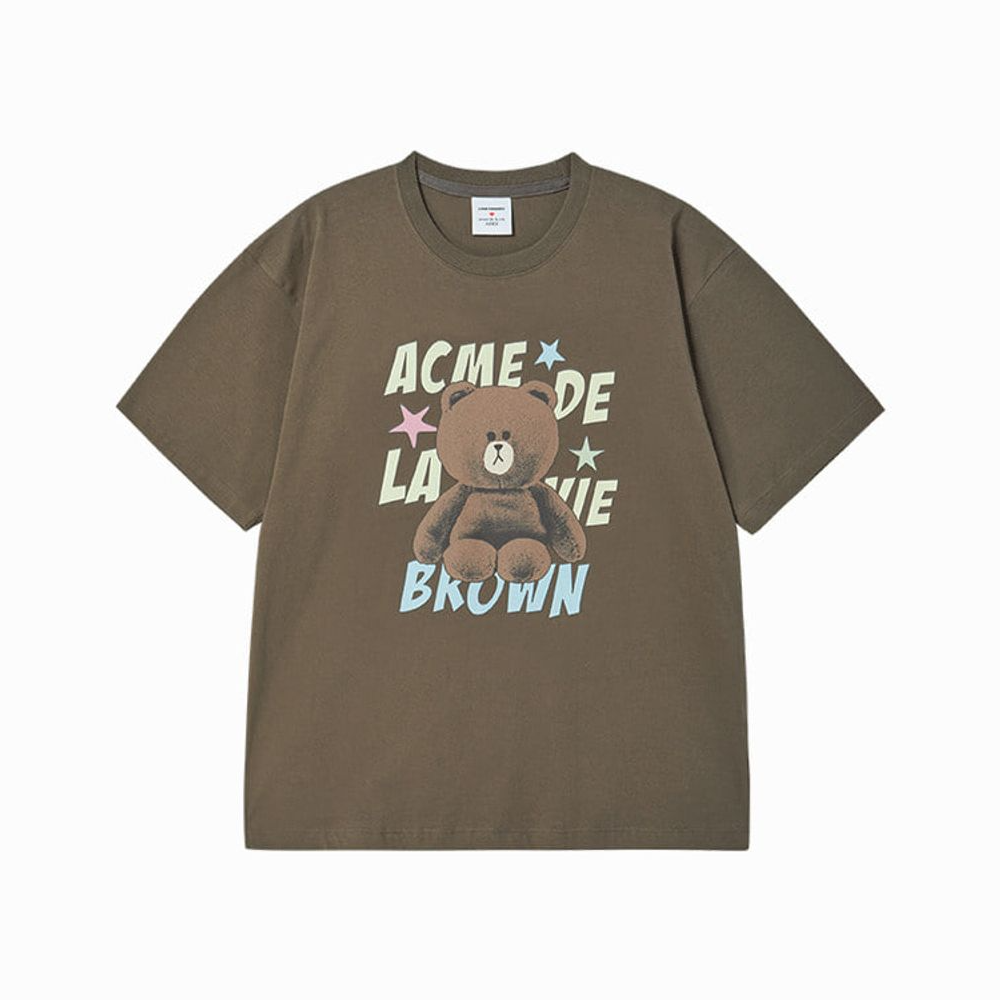 [ADLV x LINE FRIENDS] LINE FRIENDS BROWN STAR SHORT SLEEVE T-SHIRT (3款)