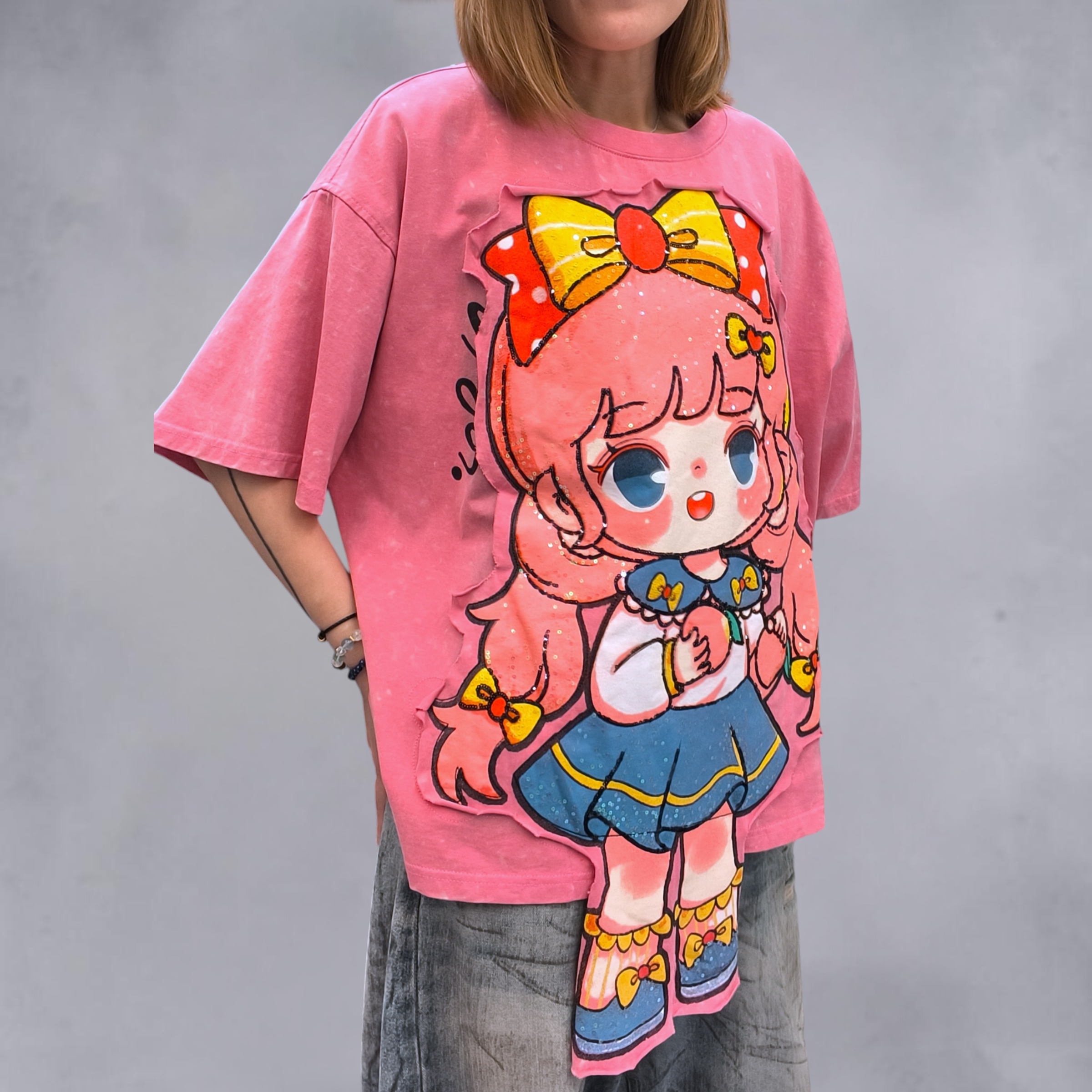 粉紅髮小女孩T