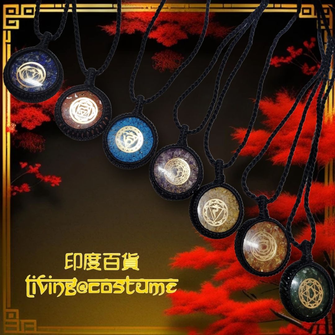 印度七輪水晶頸鏈