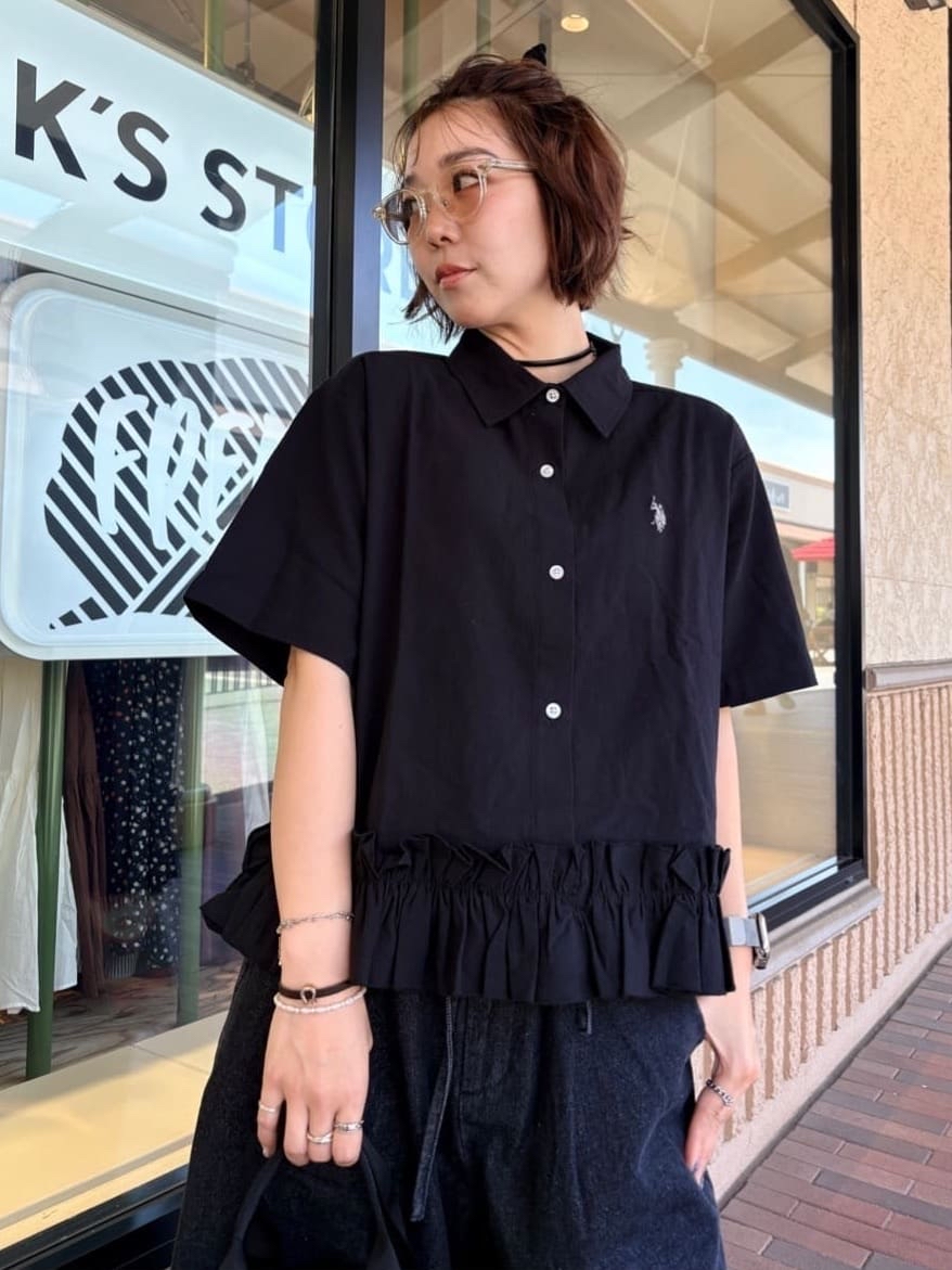 U.S. POLO ASSN荷葉邊恤衫