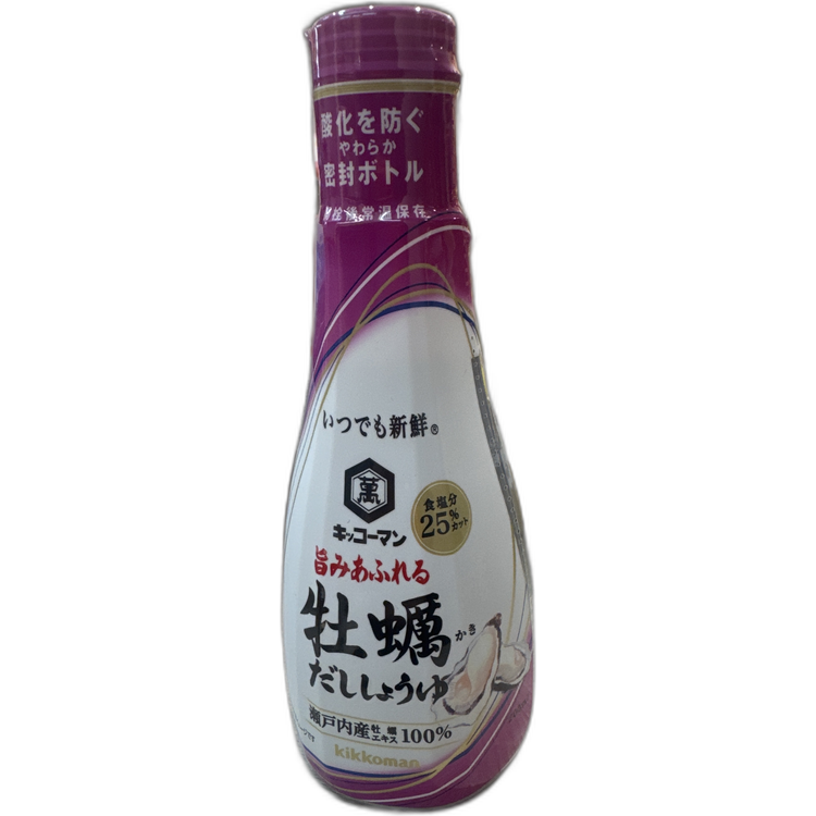日本 kikkoman 萬字 廣島蠔鮮牡蠣醬油 200ml
