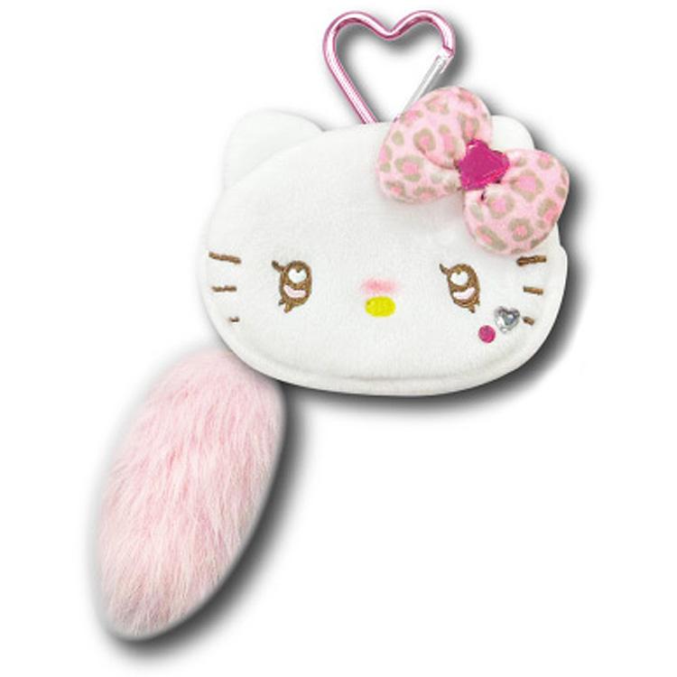 Sanrio Hello Kitty 登山扣置物袋掛件系列-粉色豹紋 63203615