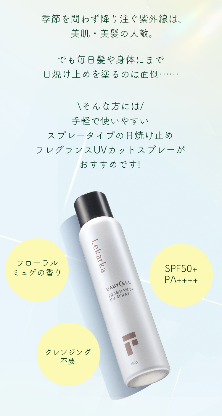 日本🇯🇵Lekarka 香水防曬噴霧SPF50+PA++++ 100ml