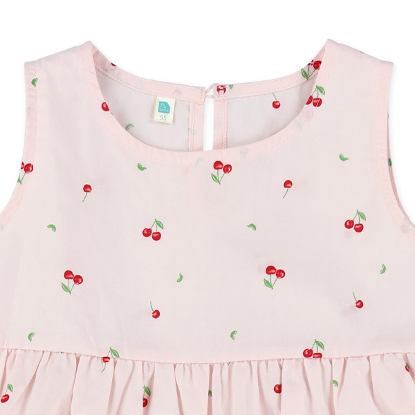 🇯🇵預訂 日本直送🇯🇵兩色櫻桃滿印純棉背心連身裙