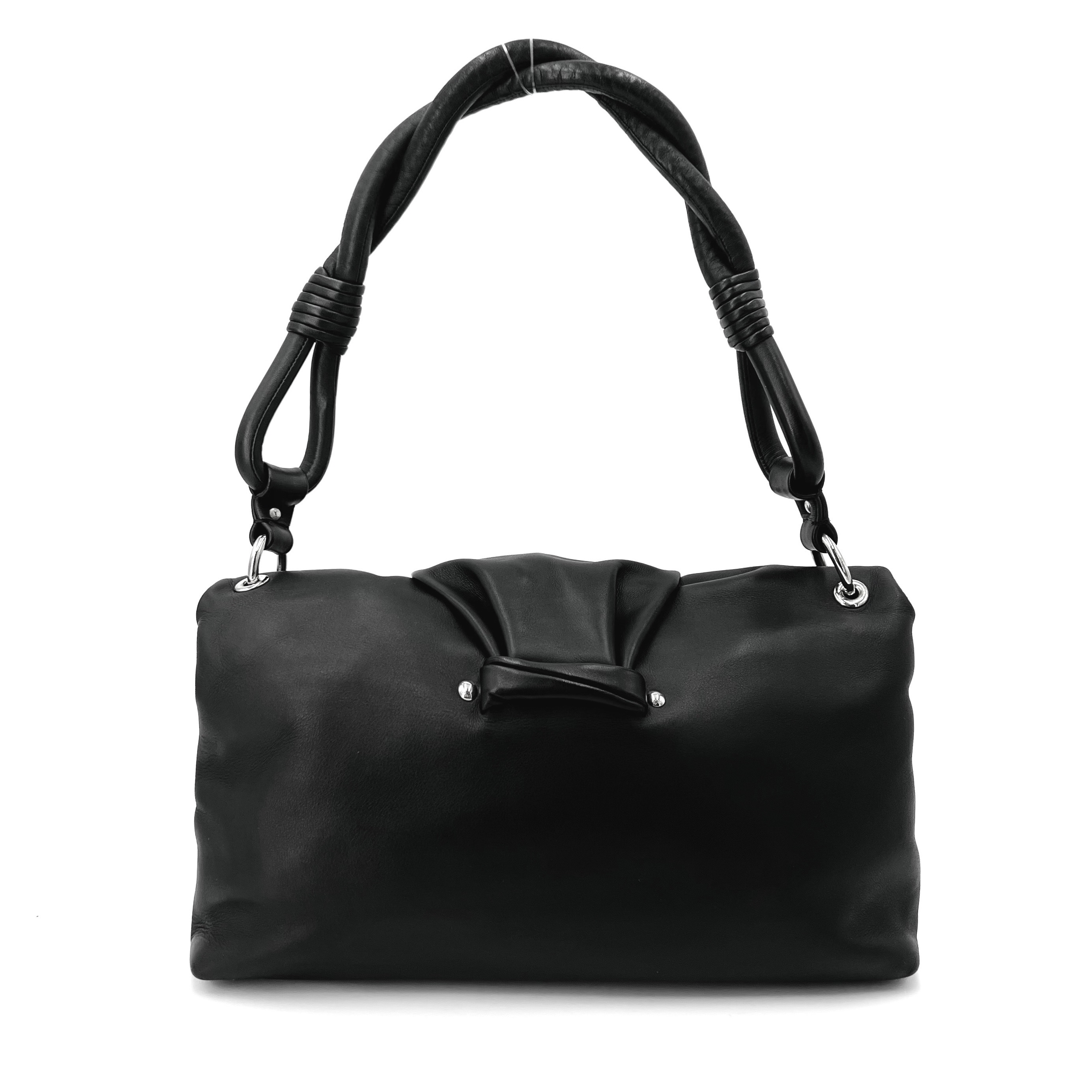 【預訂貨品】Dior Lady褶皺黑色羊皮腋下包