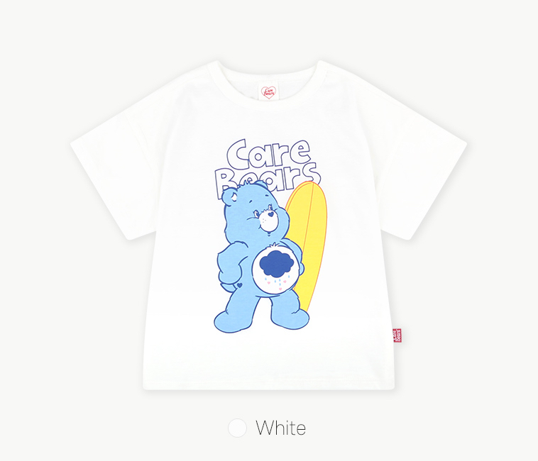 ☀️預訂 韓國直送☀️🇰🇷正版Care Bears沖浪暴躁小熊印花短袖上下套裝
