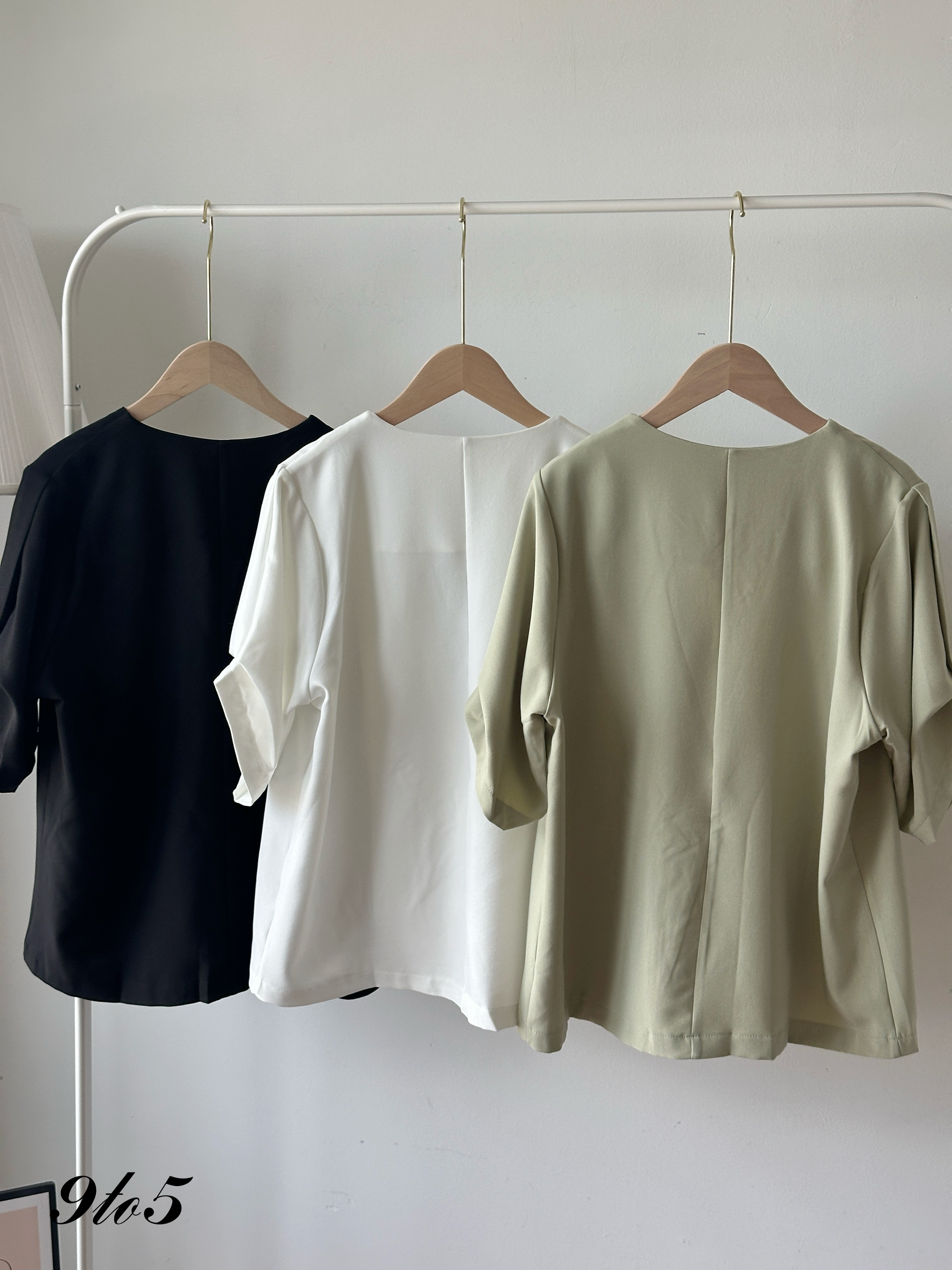 T4301 Half Sleeve Blazer - 3 Colors 
