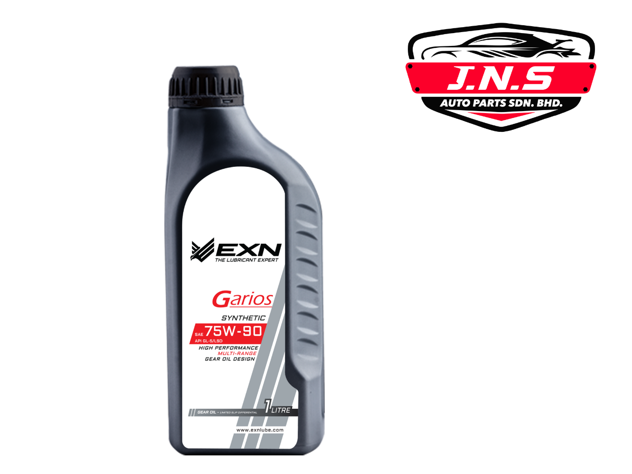 EXN Garios Synthetic SAE 75W-90 API GL-5/LSD Multi-Range Gear Oil 1L (Limited Slip Differential)