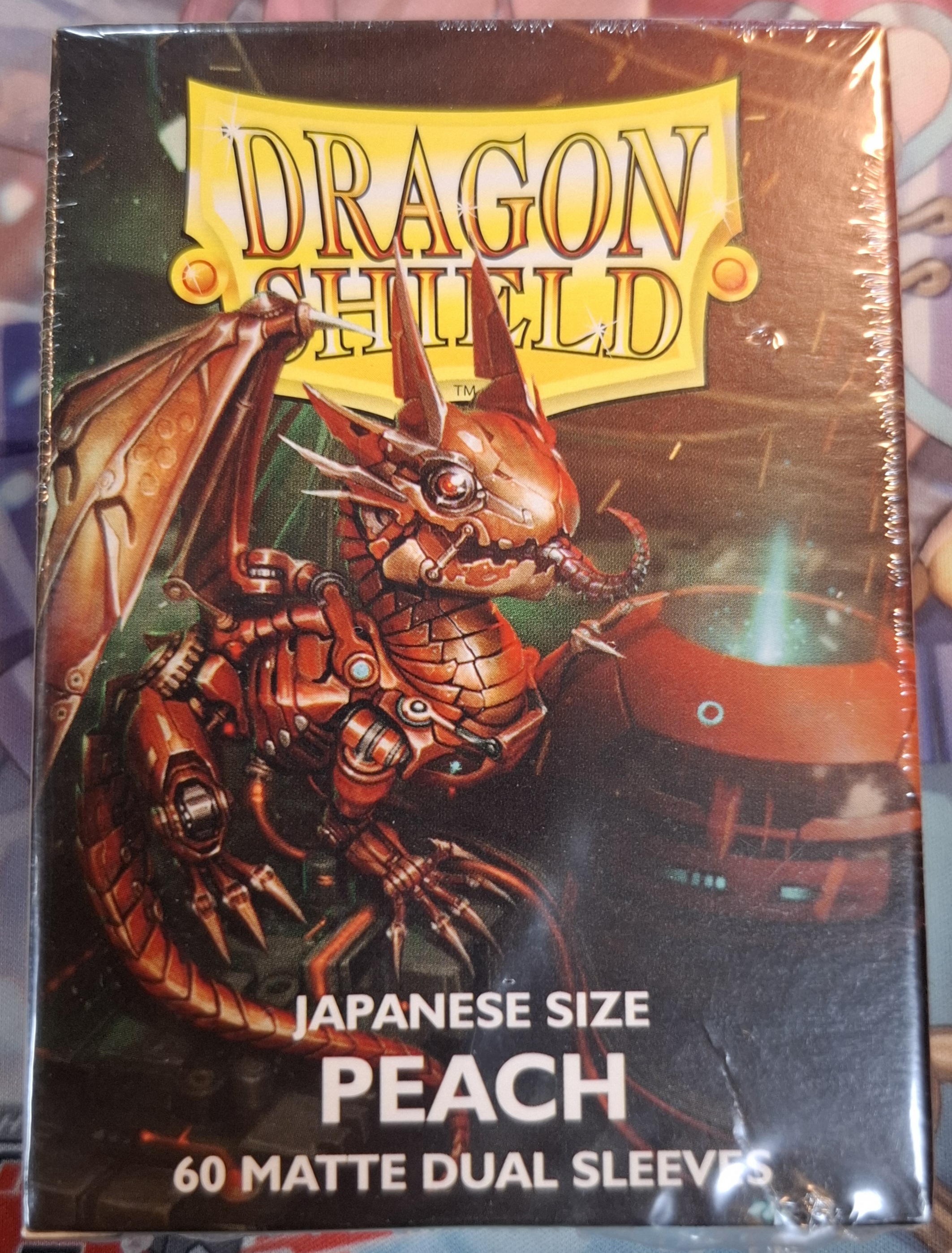 龍盾日版桃色60張霧面雙層卡套 PEACH