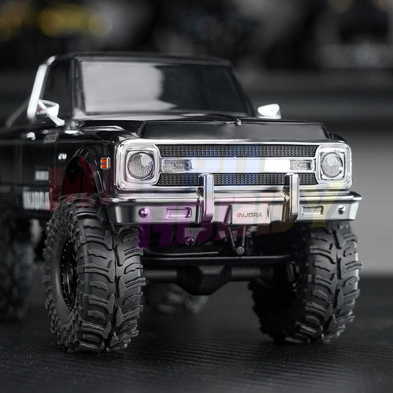 INJORA Aluminum Front Rear Bumper for 1/30 SCX30 Chevrolet K10 #530382