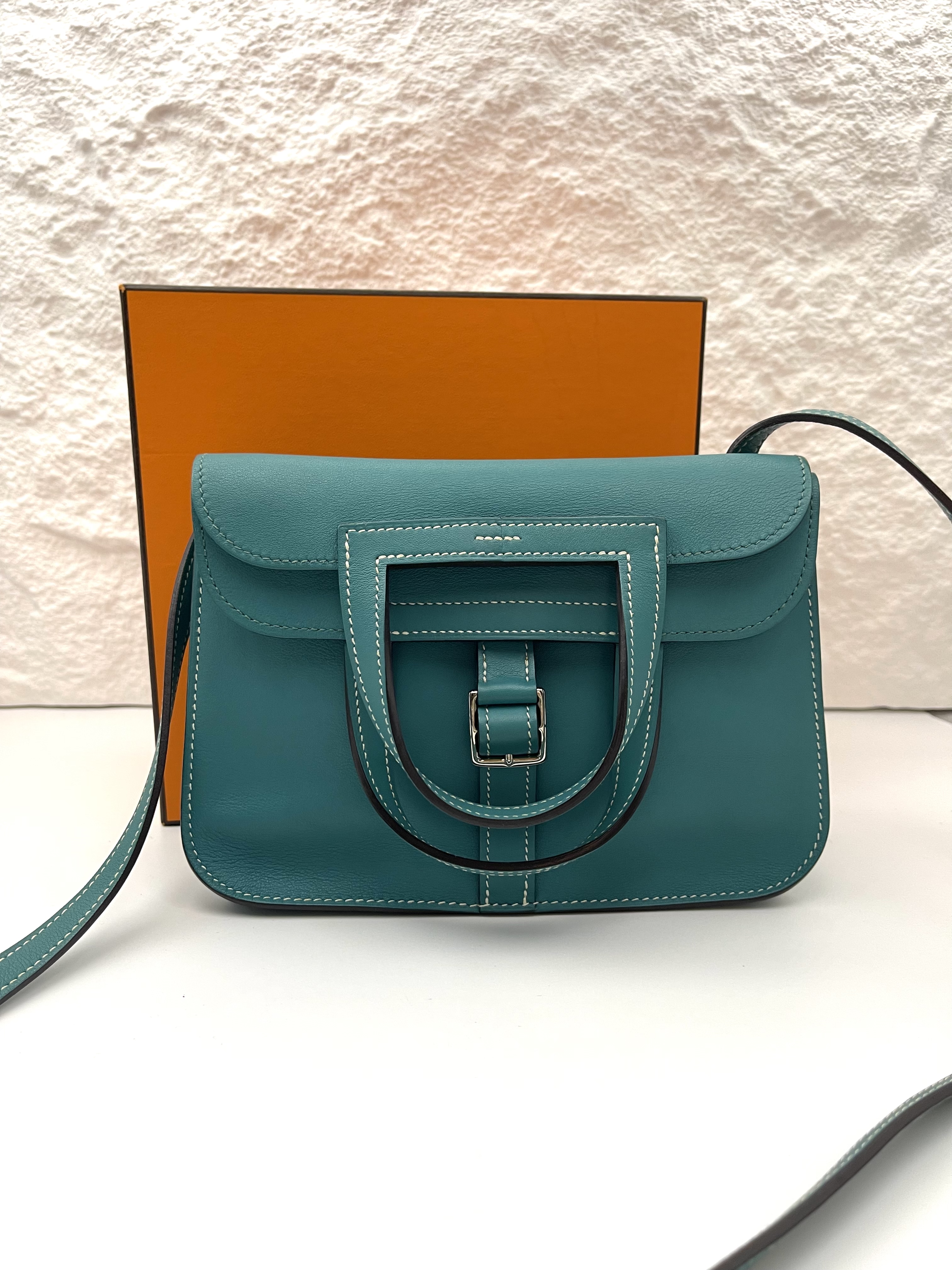 Pre-Owned HERMES Halzan Mini / Stamp X
