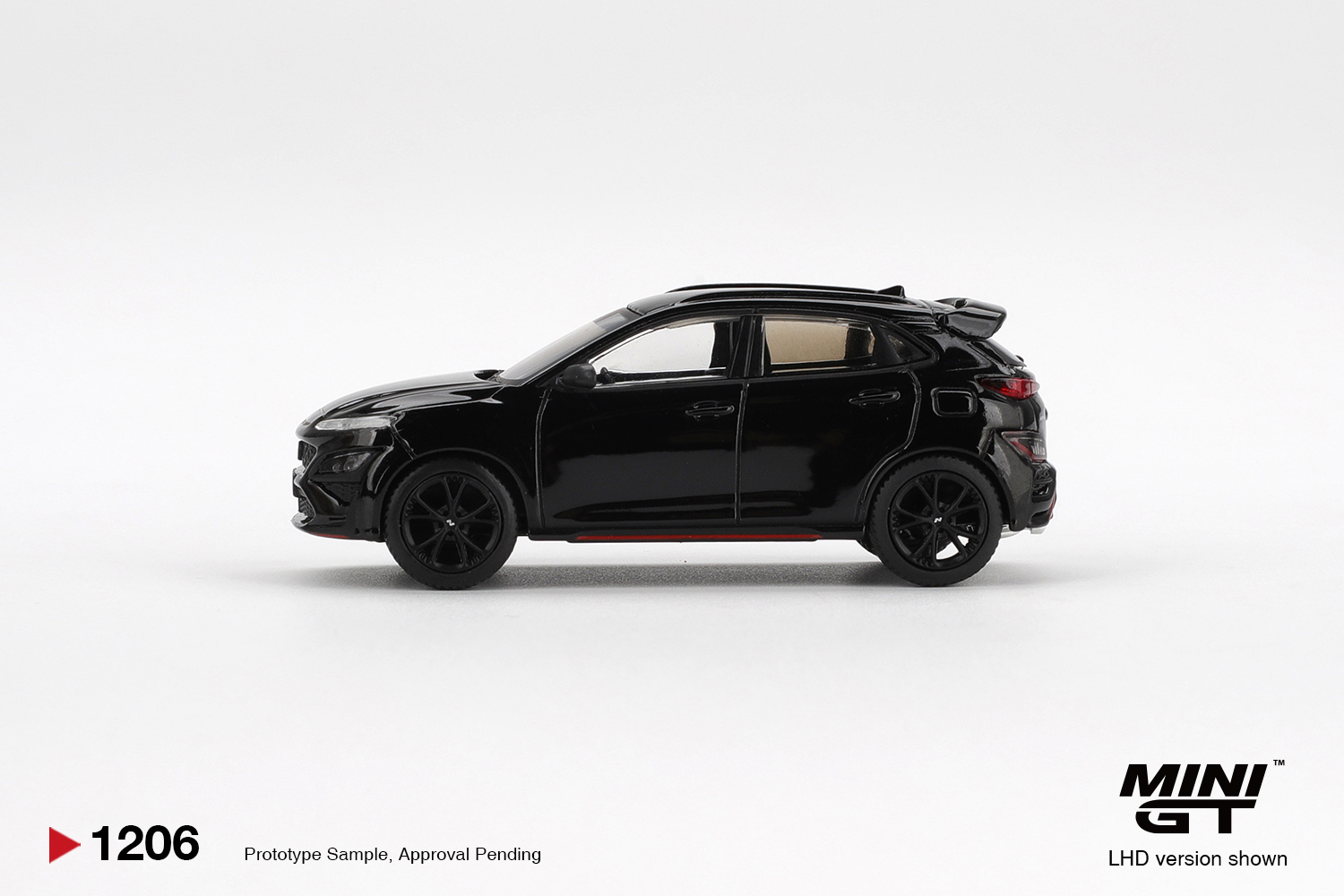 Mini GT 1/64 Hyundai KONA N Phantom Black - MGT01206-BL