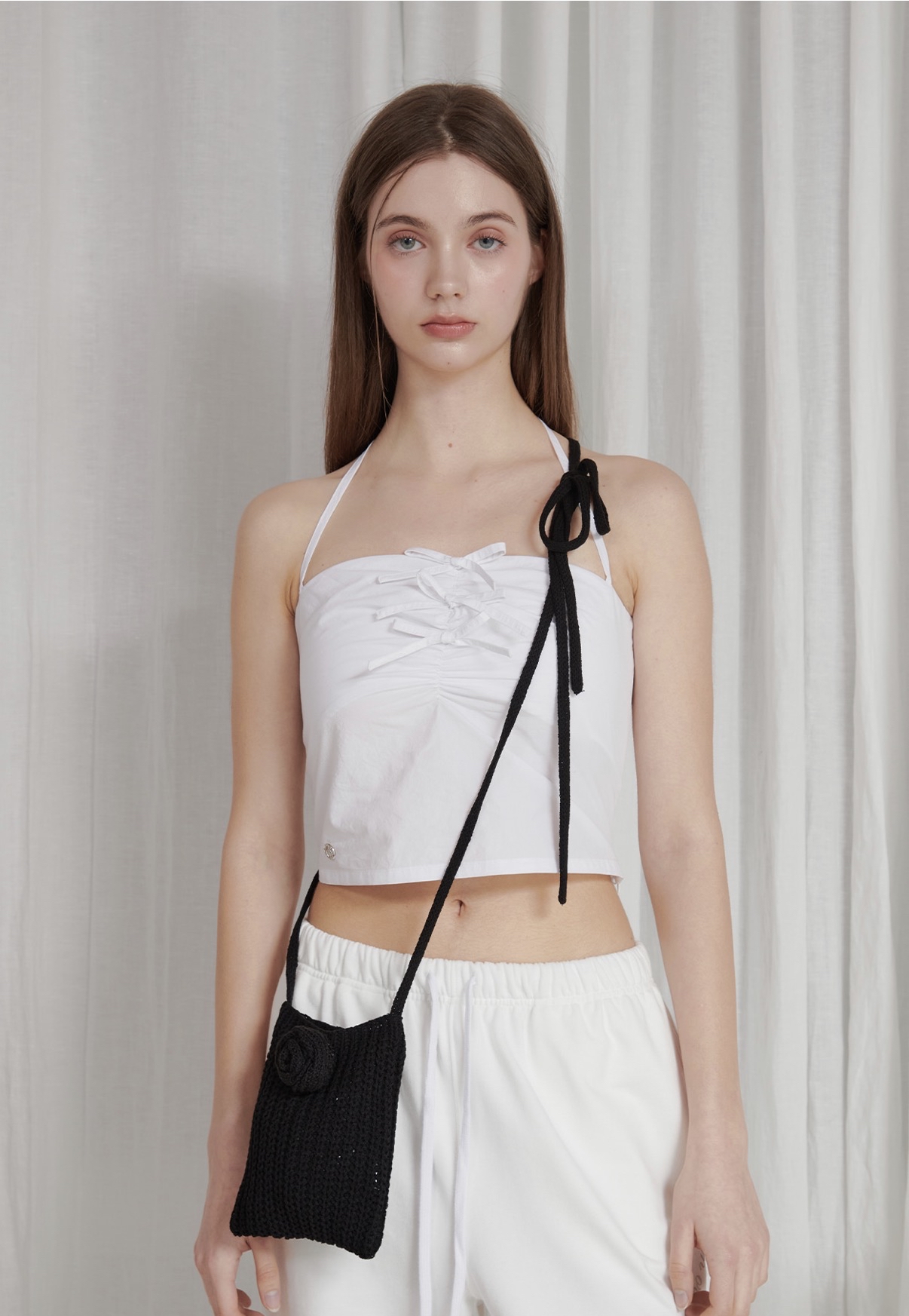 PAIN OR PLEASURE ROSE MINI BAG black