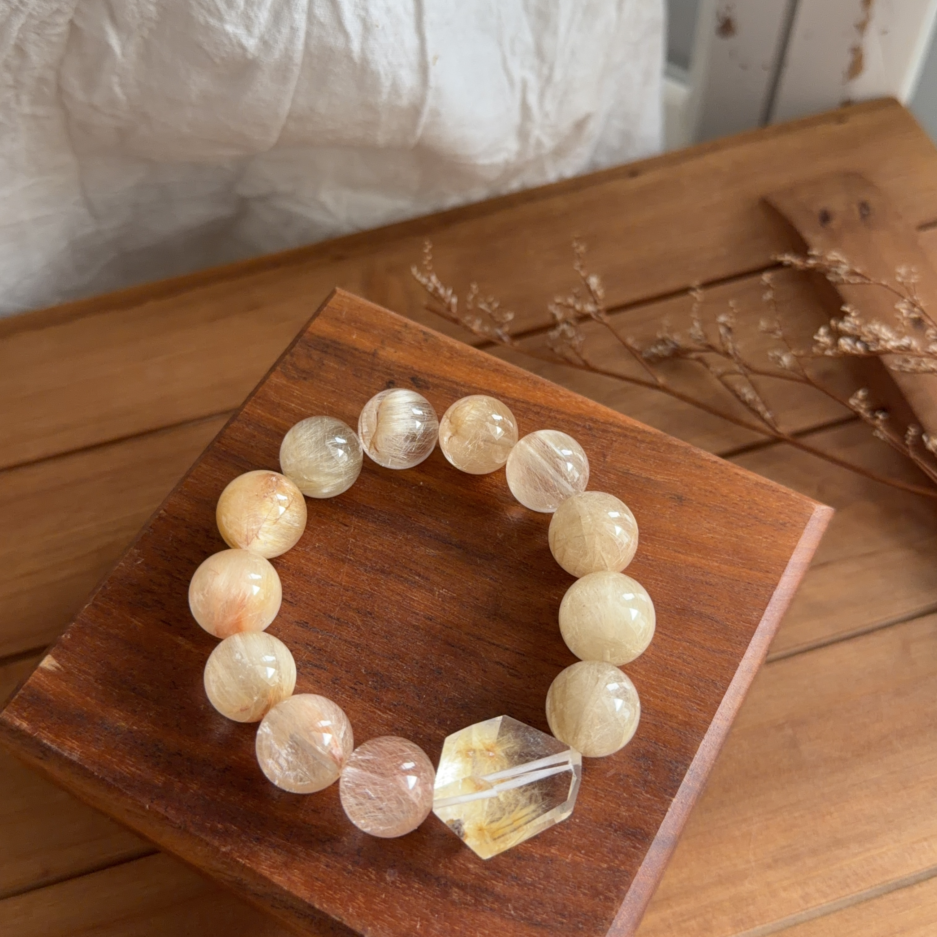 蝴蝶髮兔毛手串