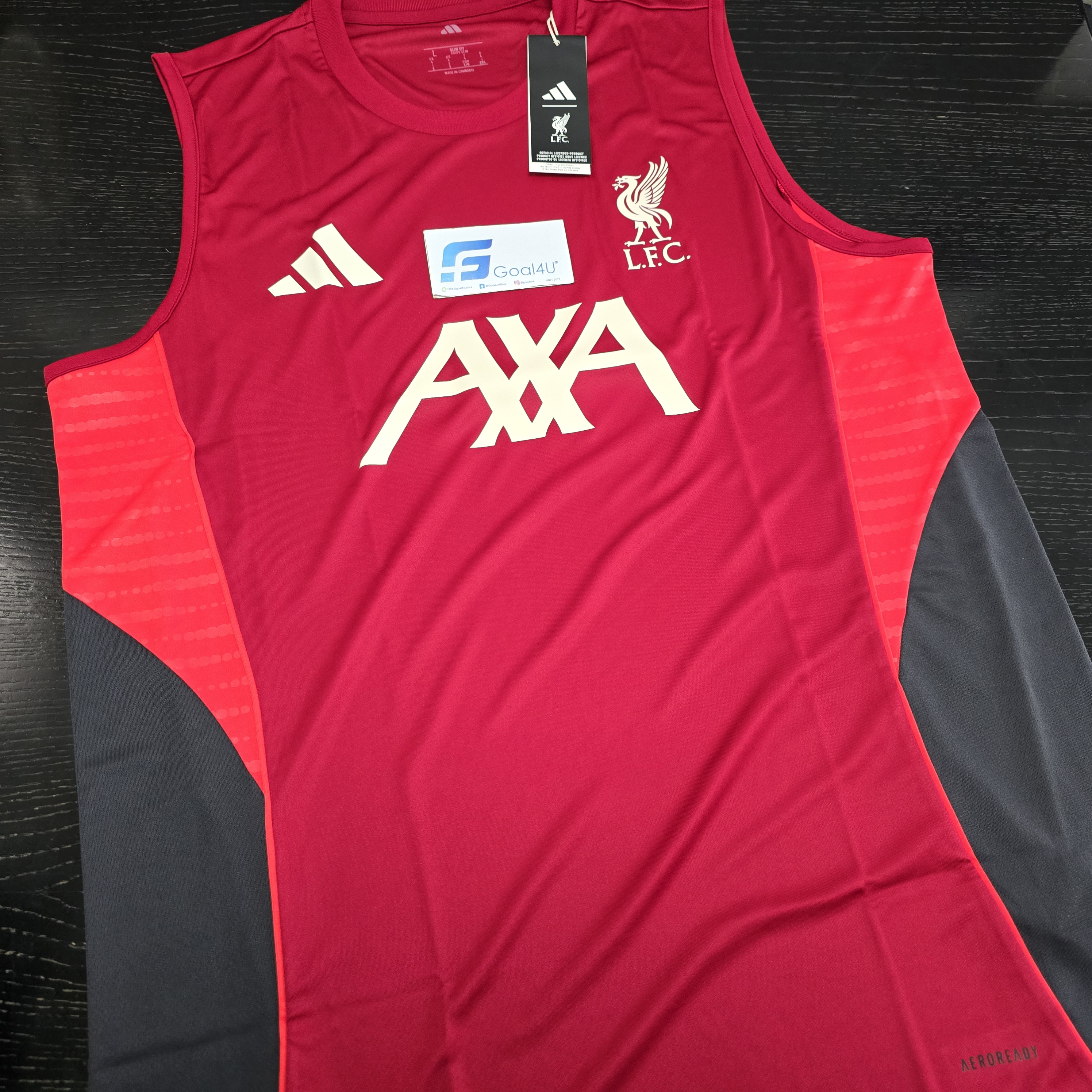 Adidas Liverpool 利物浦 2025-26 紅色無袖訓練上衣 KB1461