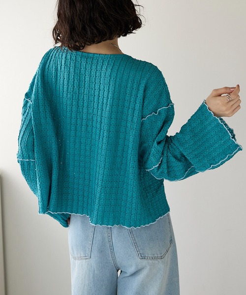 double ribbon 木耳邊外套