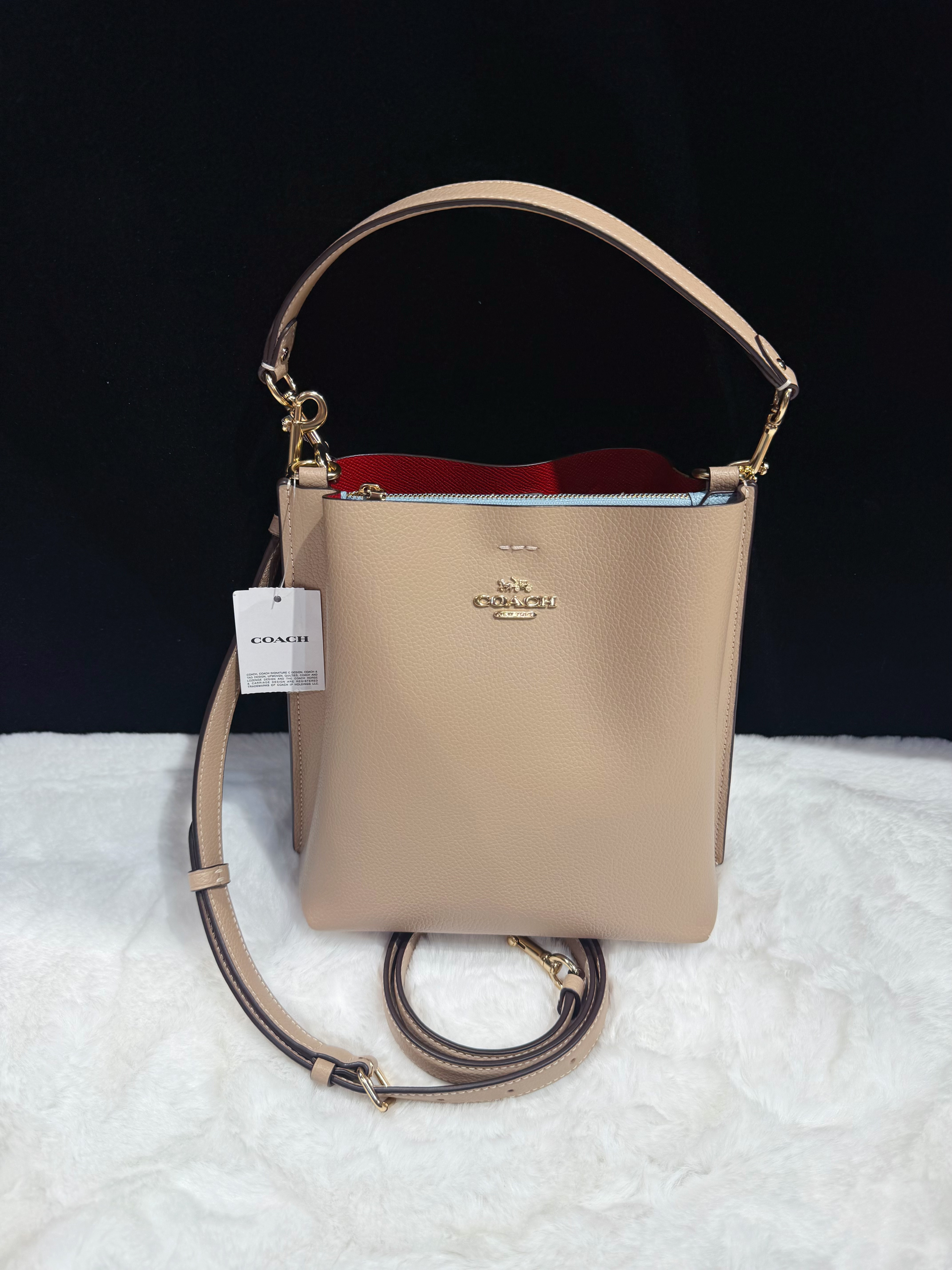 Coach Mollie bucket S beige