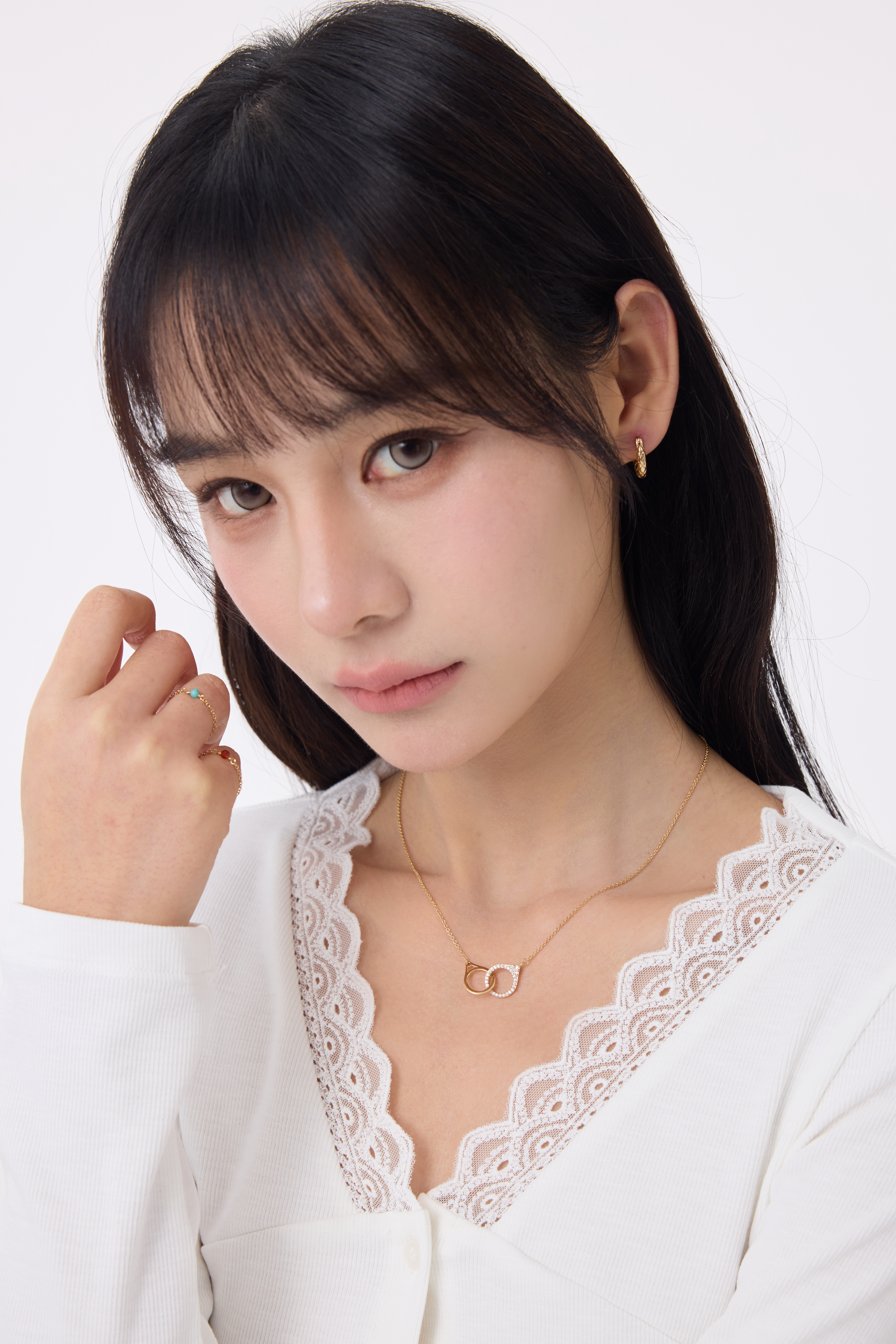 Infinity Bond Necklace Plaqué or