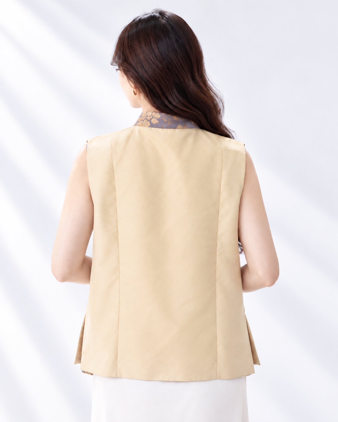 5143 Aurelia Jacquard Qipao Vest