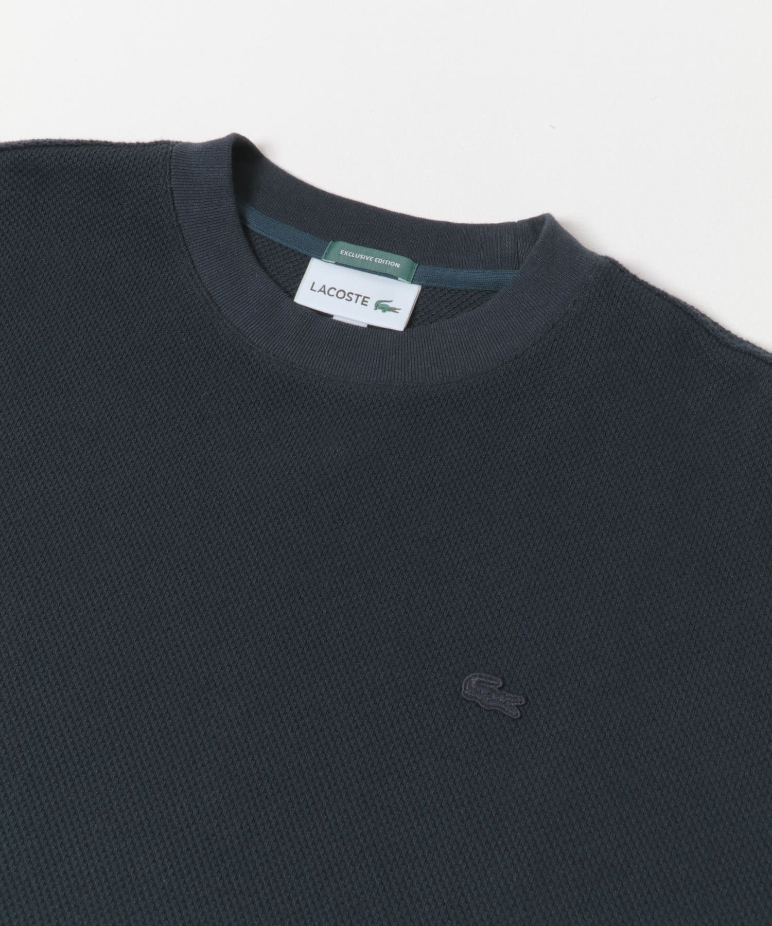 LACOSTE×DOORS THICK PIQUE ROUND SHORT-SLEEVE