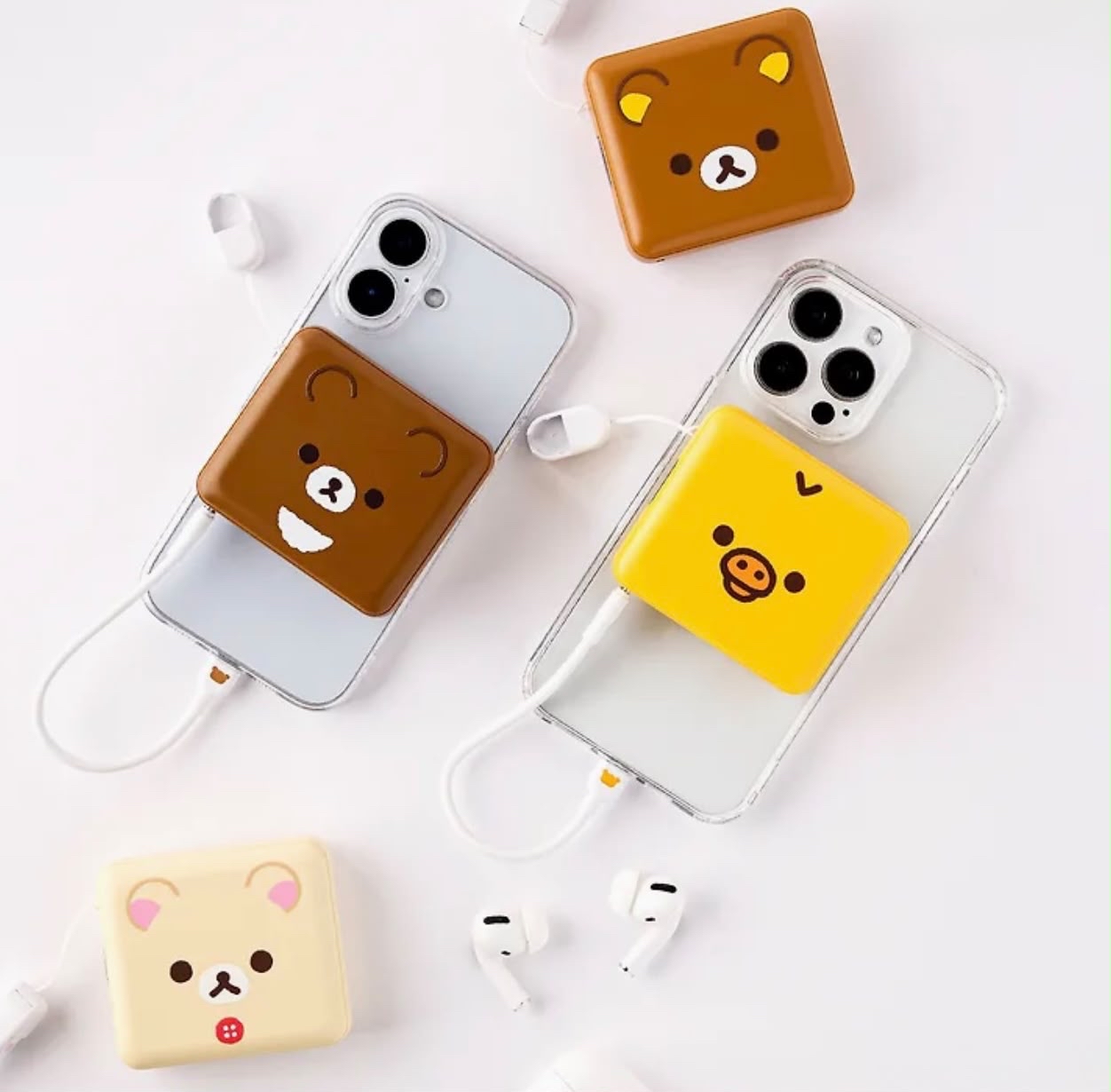 RK 韓國版鬆弛熊外置快充充電器（全4款）大容量10000mAh