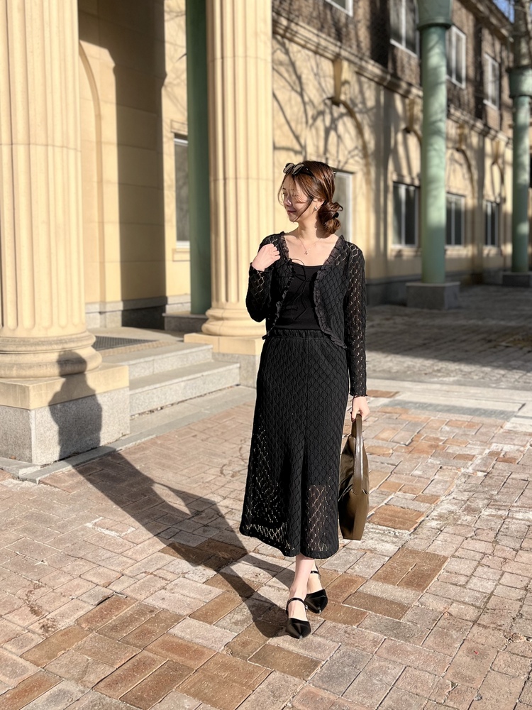 The Lacie Cardigan Set (Black)