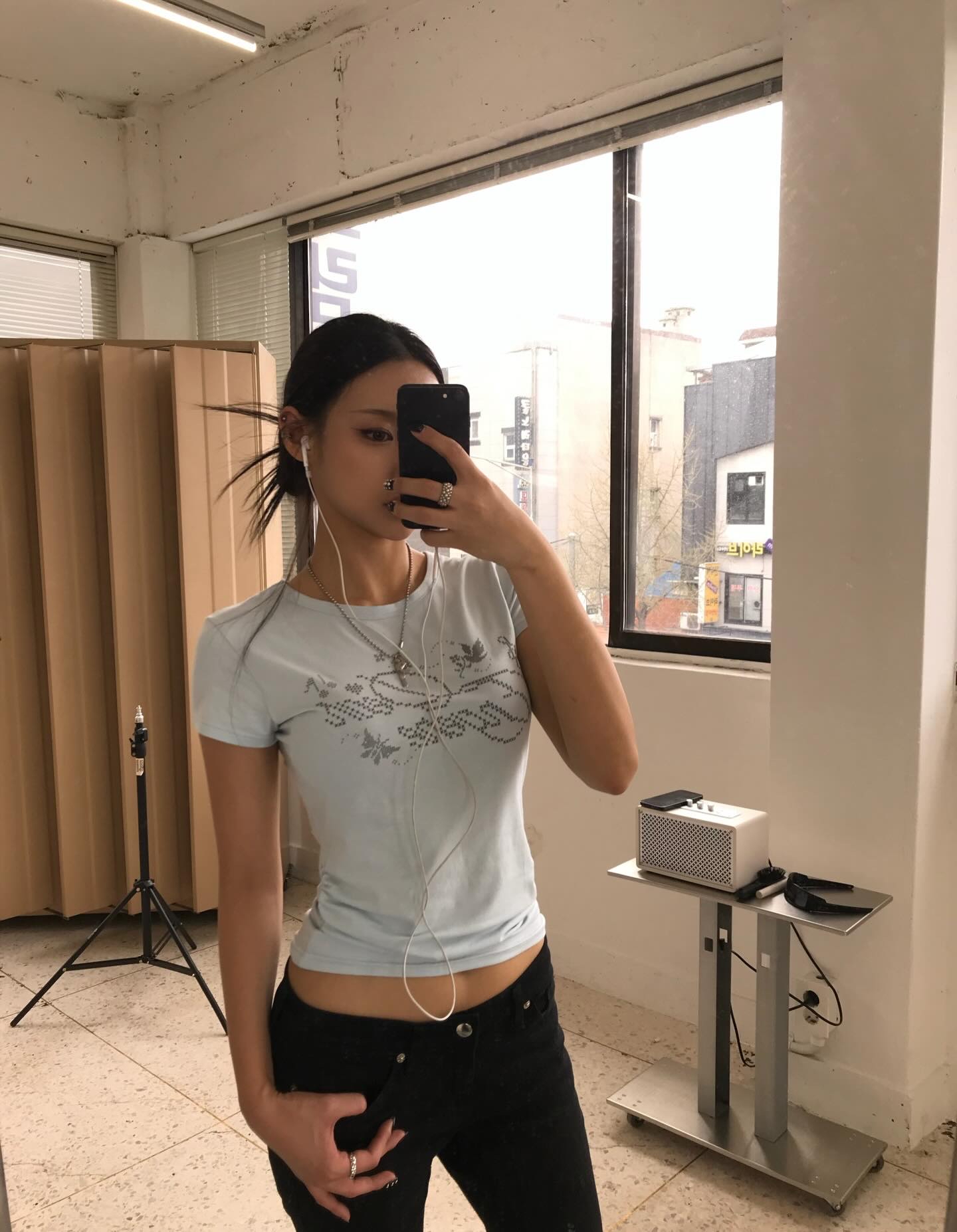 carol cross-stitched tshirt