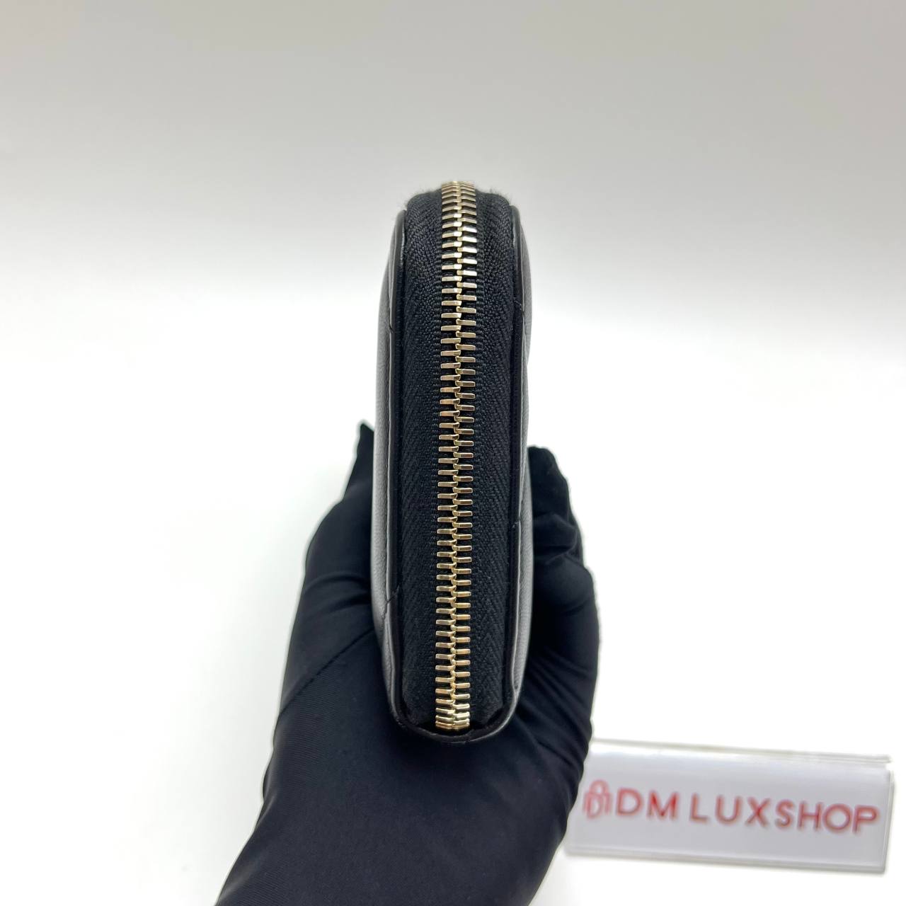 Chanel Black Lambskin 19 Zip Long Wallet (Microchip)