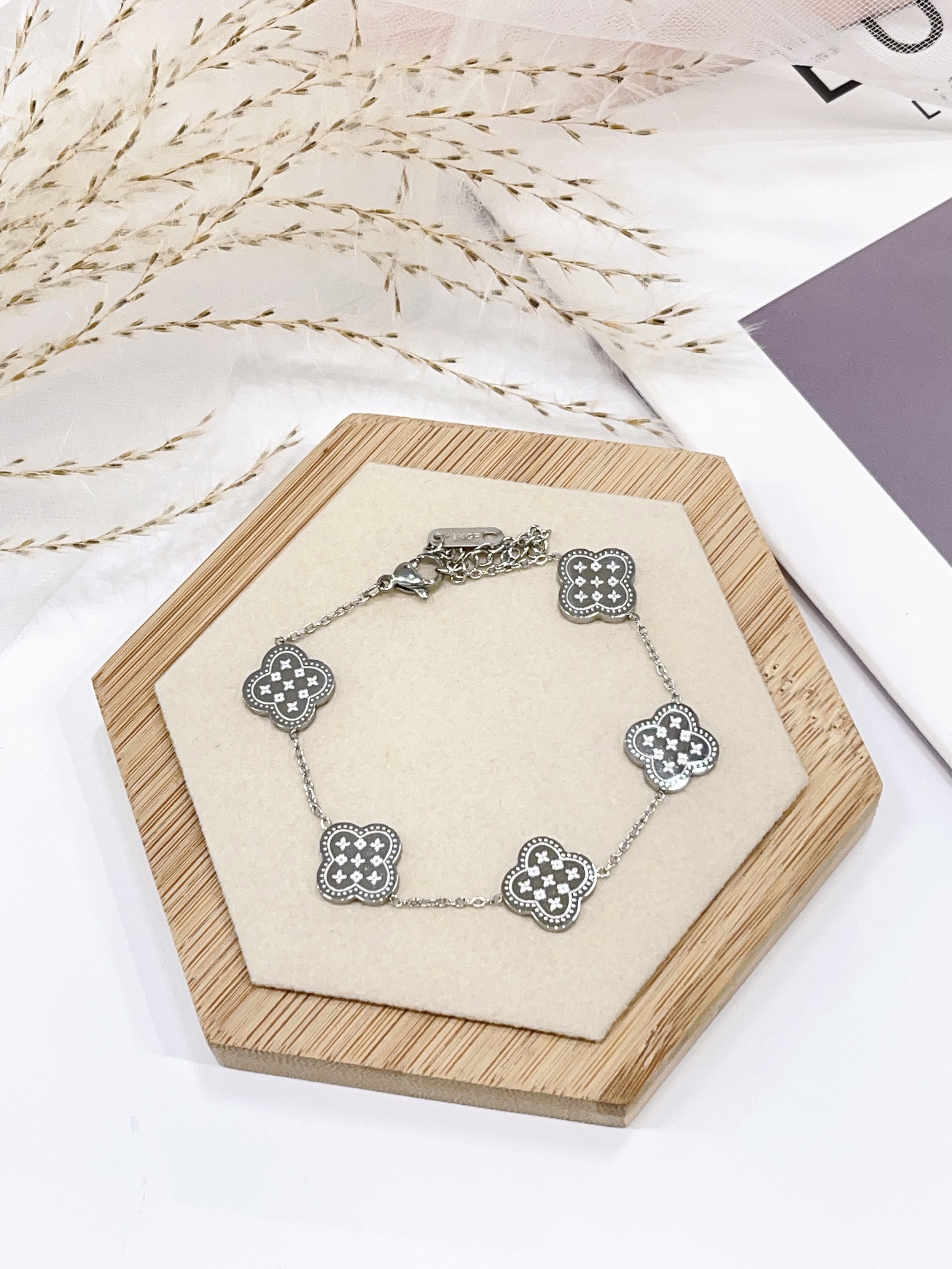 百搭幸运四叶草手链🍀