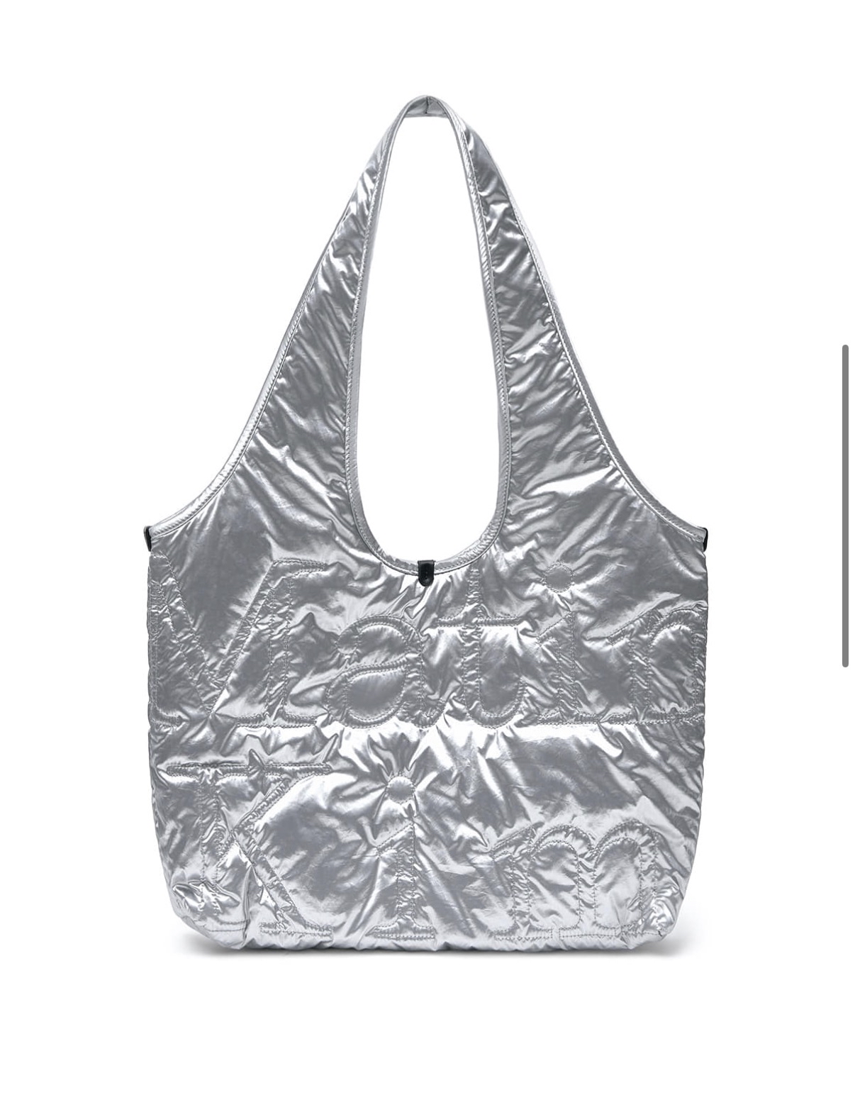 MATIN KIM 特價場 MATIN LOGO QUILTING ECOBAG IN SILVER