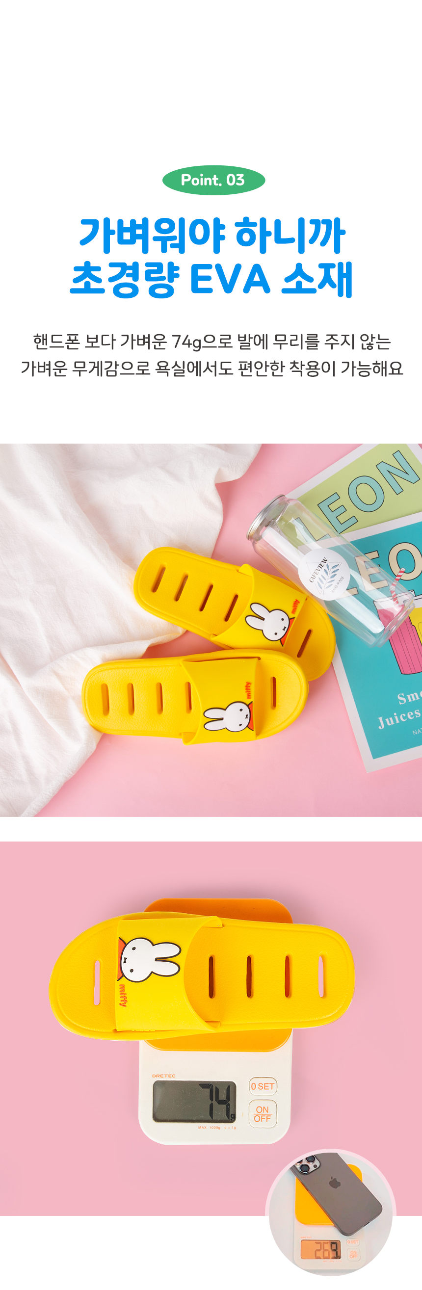 miffy 小童/大人 膠拖鞋 