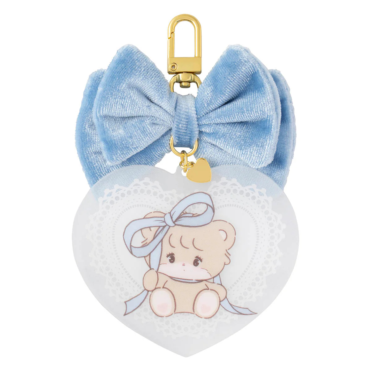 🎀【預訂】 Lil ala mode 心形蝴蝶結掛飾 Latte