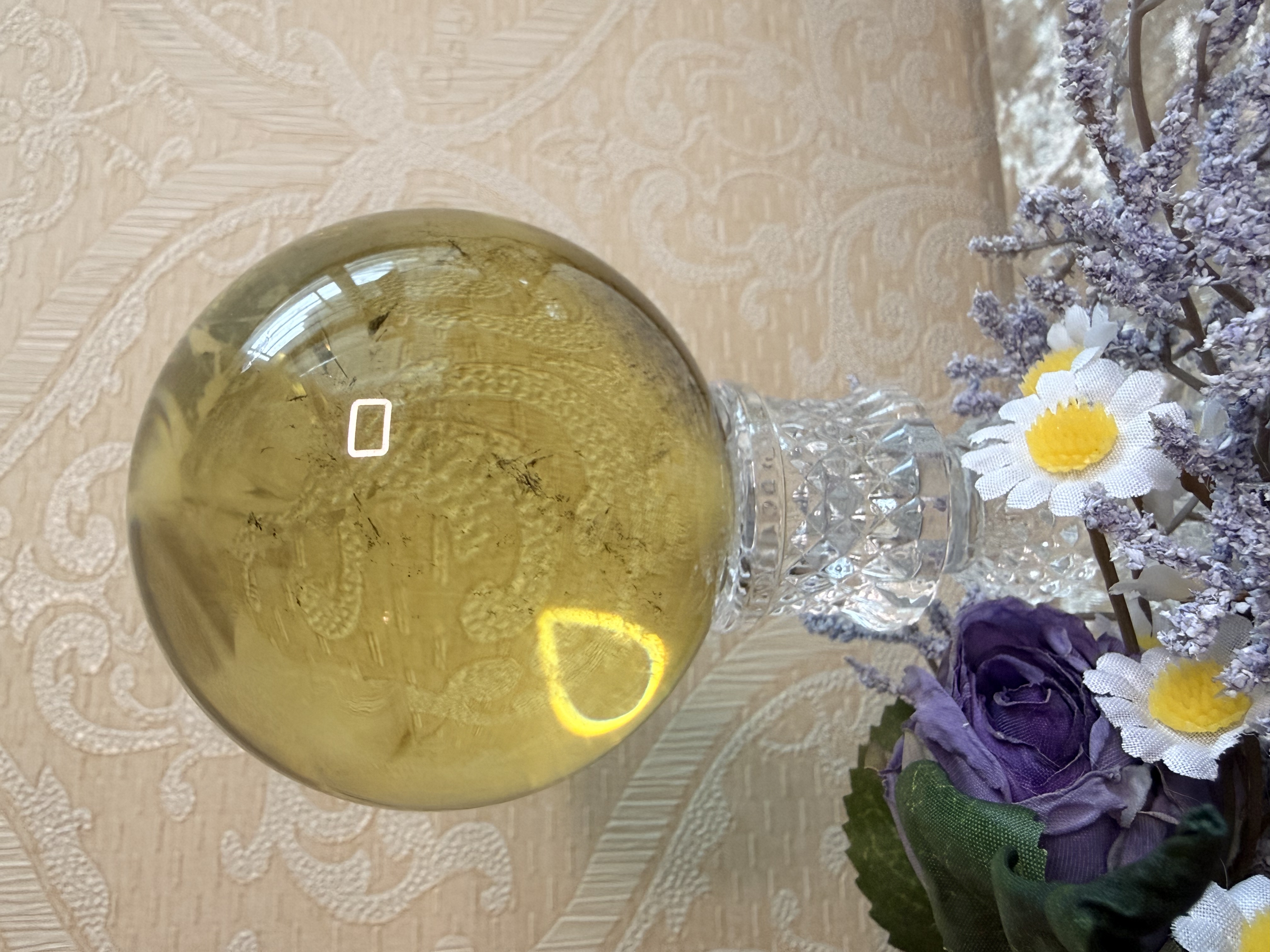 巴西招財黃水晶球