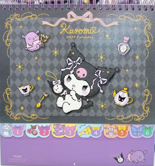 KUROMI 2027年座檯月曆 (BLACK)