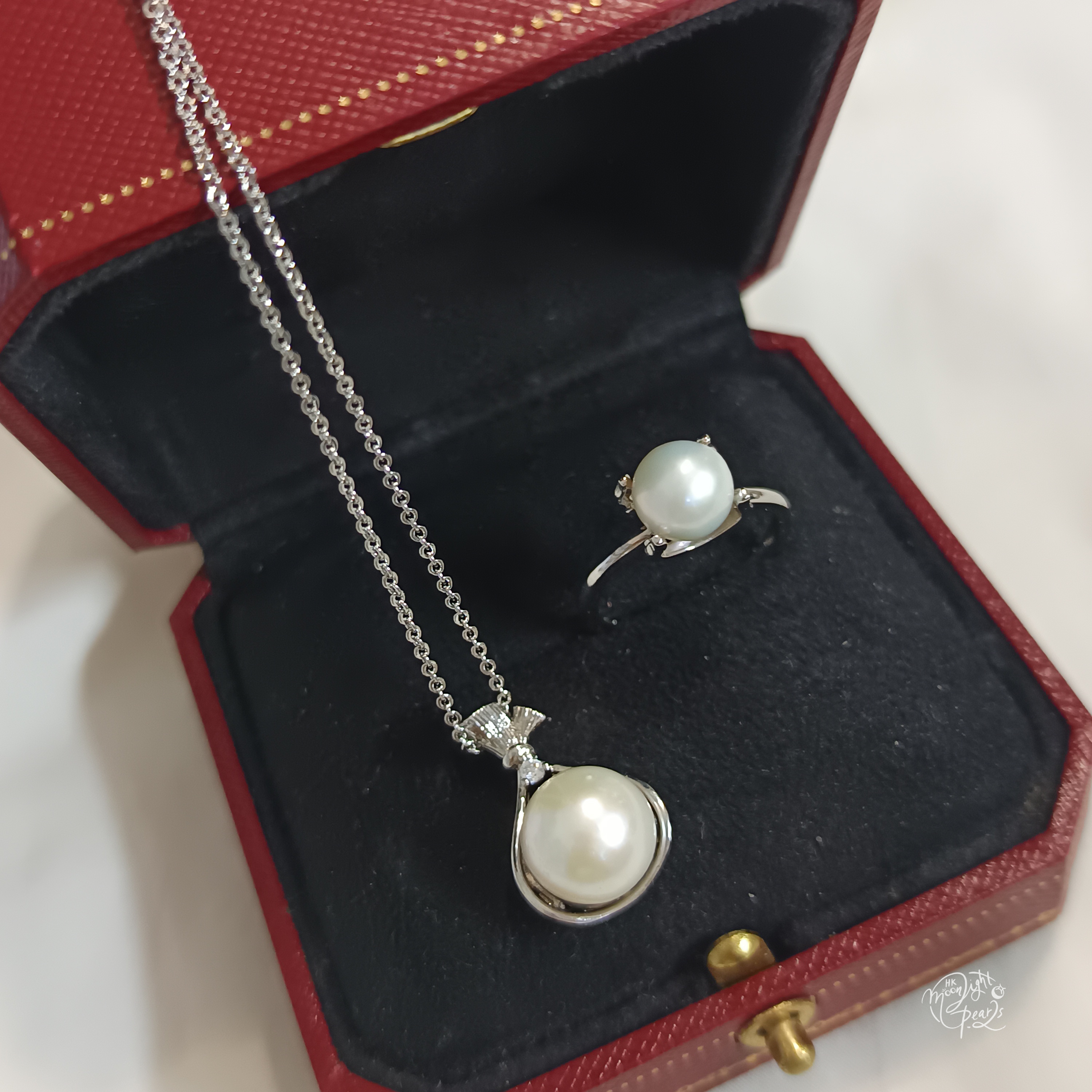 🎉年末虧本清倉‼️淡水愛迪生珍珠注金材質2件套C