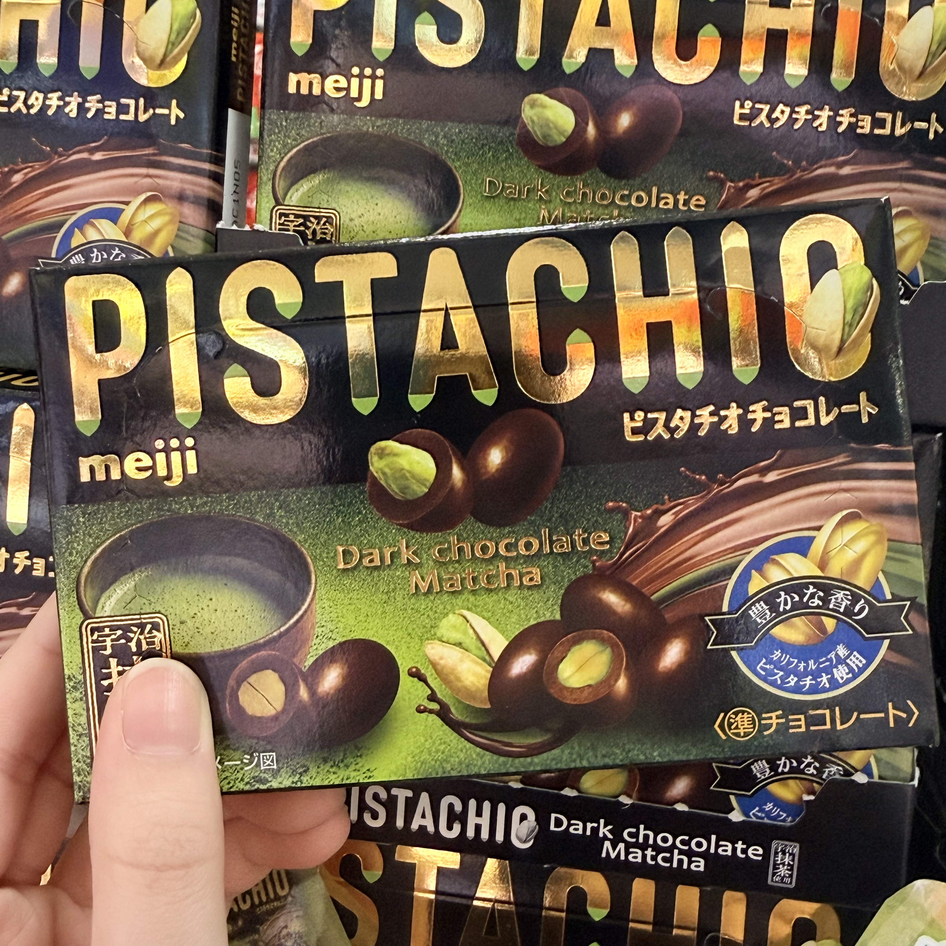 MEIJI Pistachio Dark Chocolate Matcha