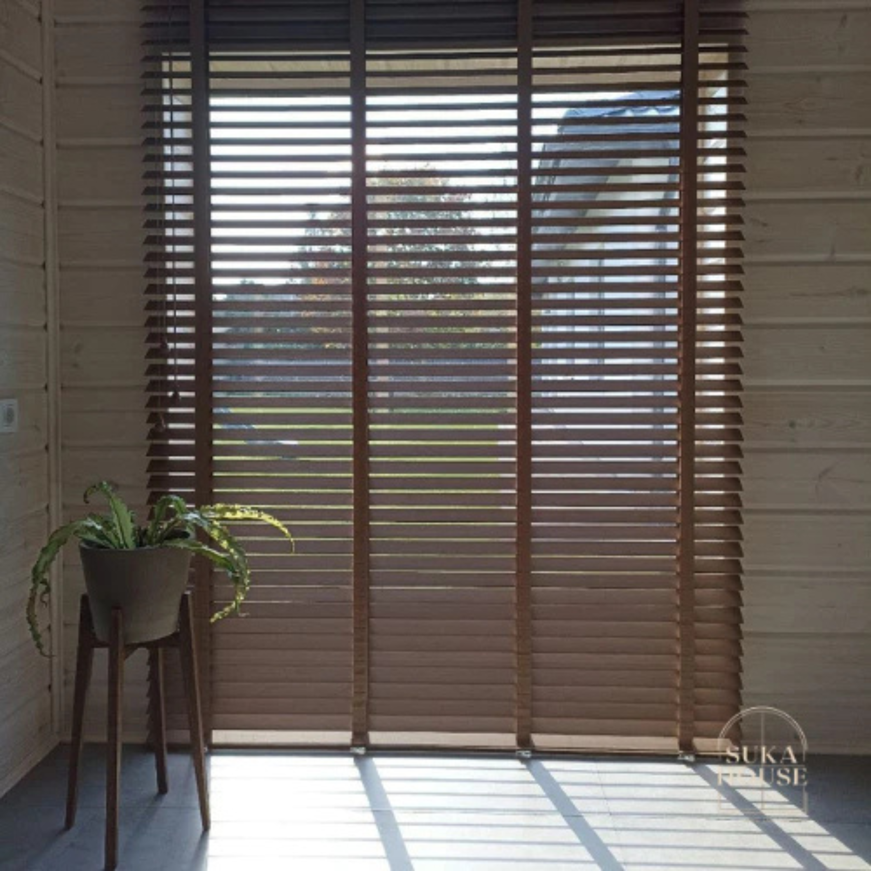50mm PS Timber Blinds | Custom Made Window Blinds | Waterproof Wood Venetian Blind | Tirai Kayu | Friendly Use