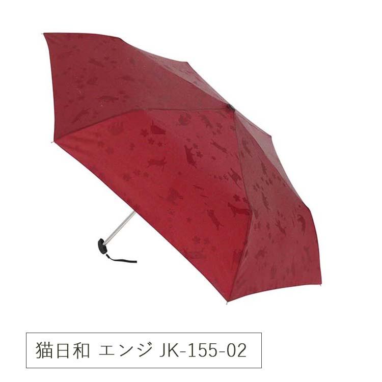 🔥🔥【日本直送《SANTOS》遇水浮影貓咪/櫻花 6骨手開折疊傘】