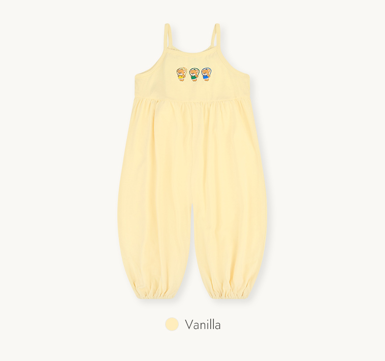 ☀️預訂 韓國直送☀️🇰🇷Milk Baby五色跳繩小熊印花寬鬆吊帶連身褲