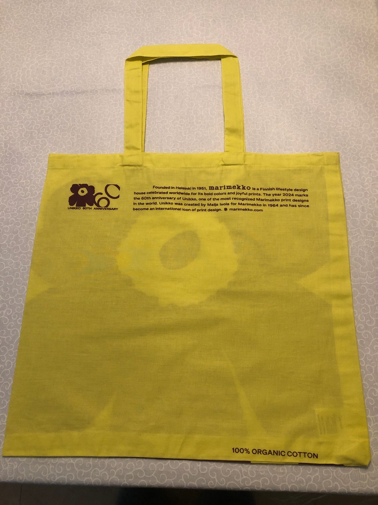 Marimekko Tote Bag  Marimekko Logo 手提袋大花圖案兩個顏色可以