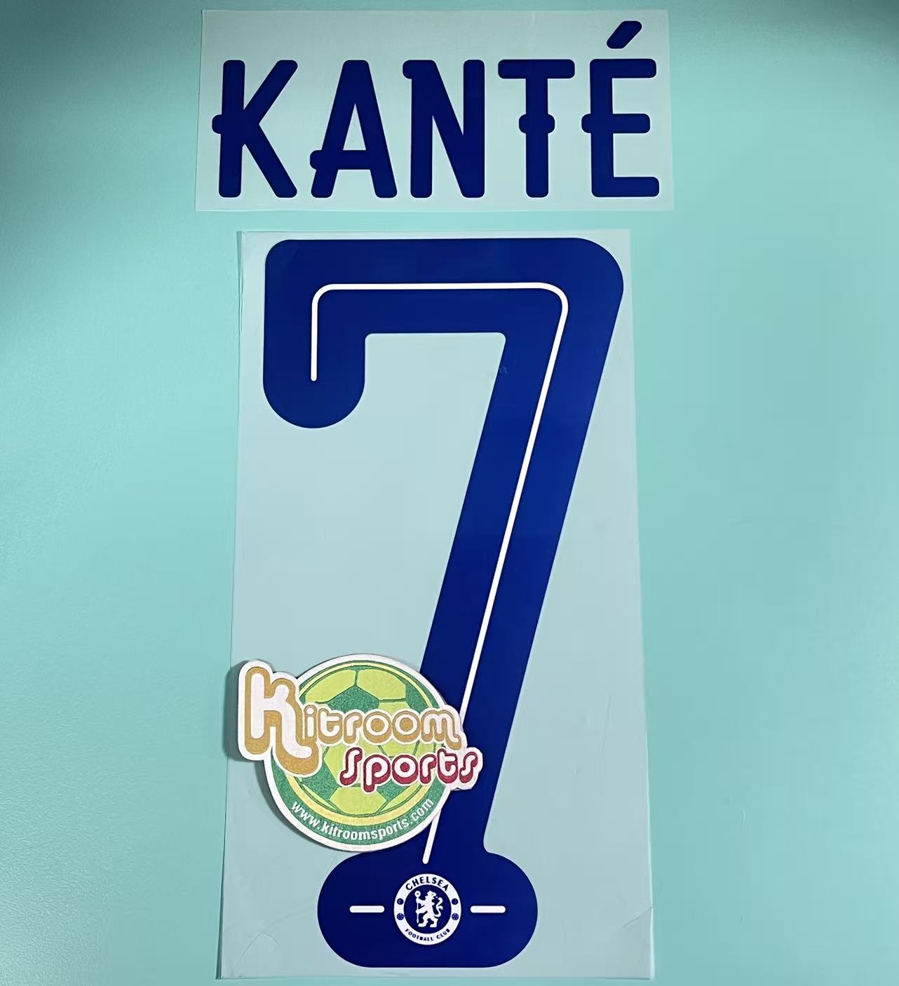 2015-16 Chelsea Away UCL Nameset #7 KANTE