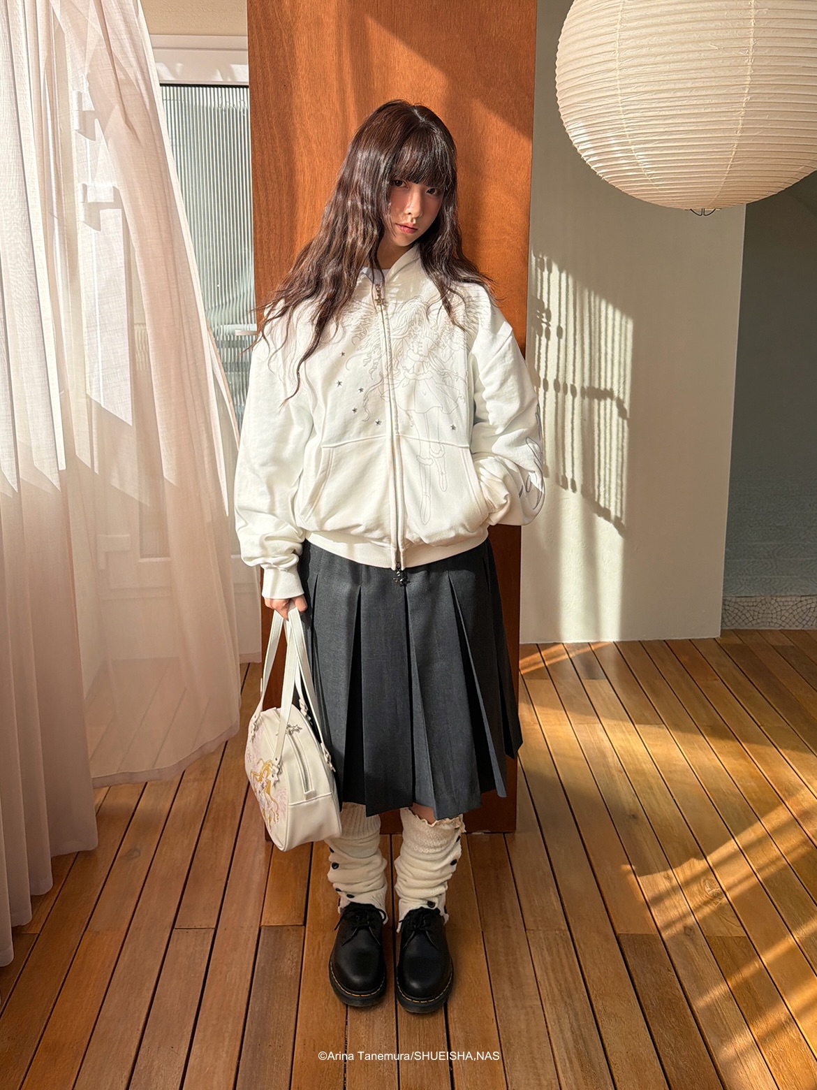 ANGEL ZIP UP HOODIE｜韓國 星河滿月 X CAVISH 服飾系列 (Full Moon） (26204-P)