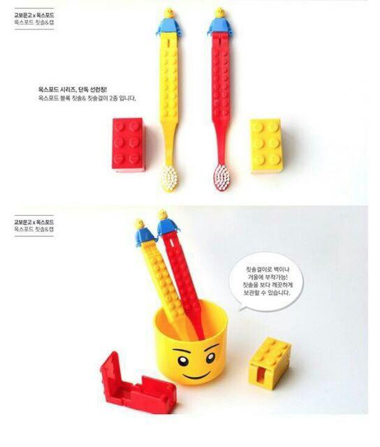 韓國直送🇰🇷 Lego Oxford 兒童牙刷及掛鉤套裝