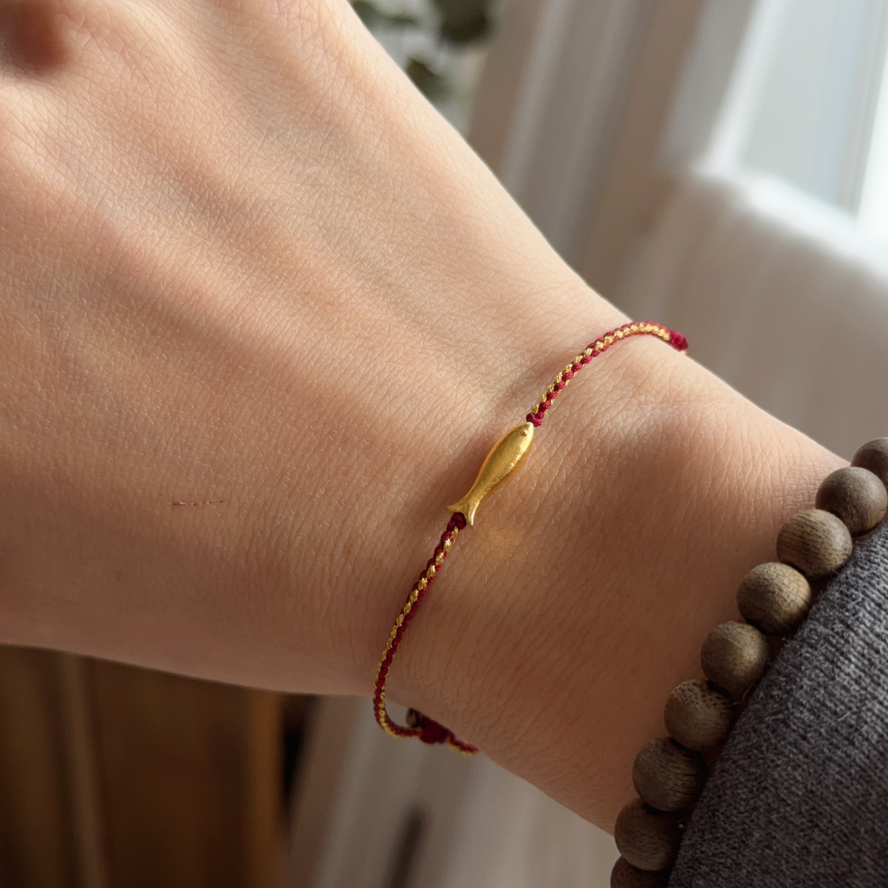 999硬金襯小黃魚襯手绳