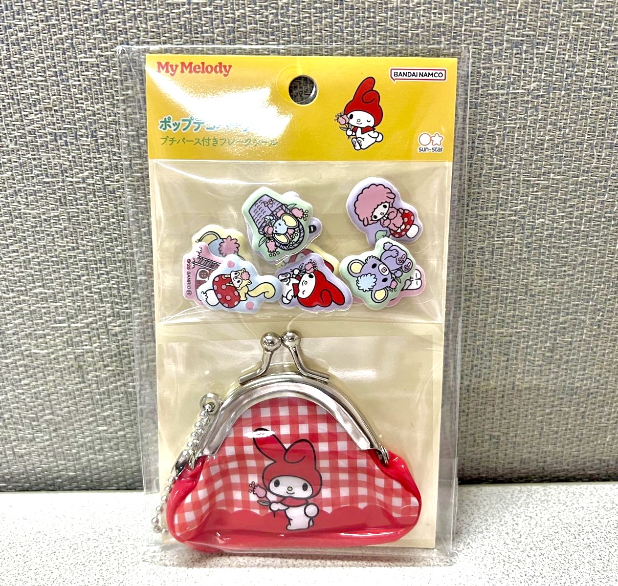 🎌日本直送🎌Sanrio 迷你散子包掛飾加貼紙