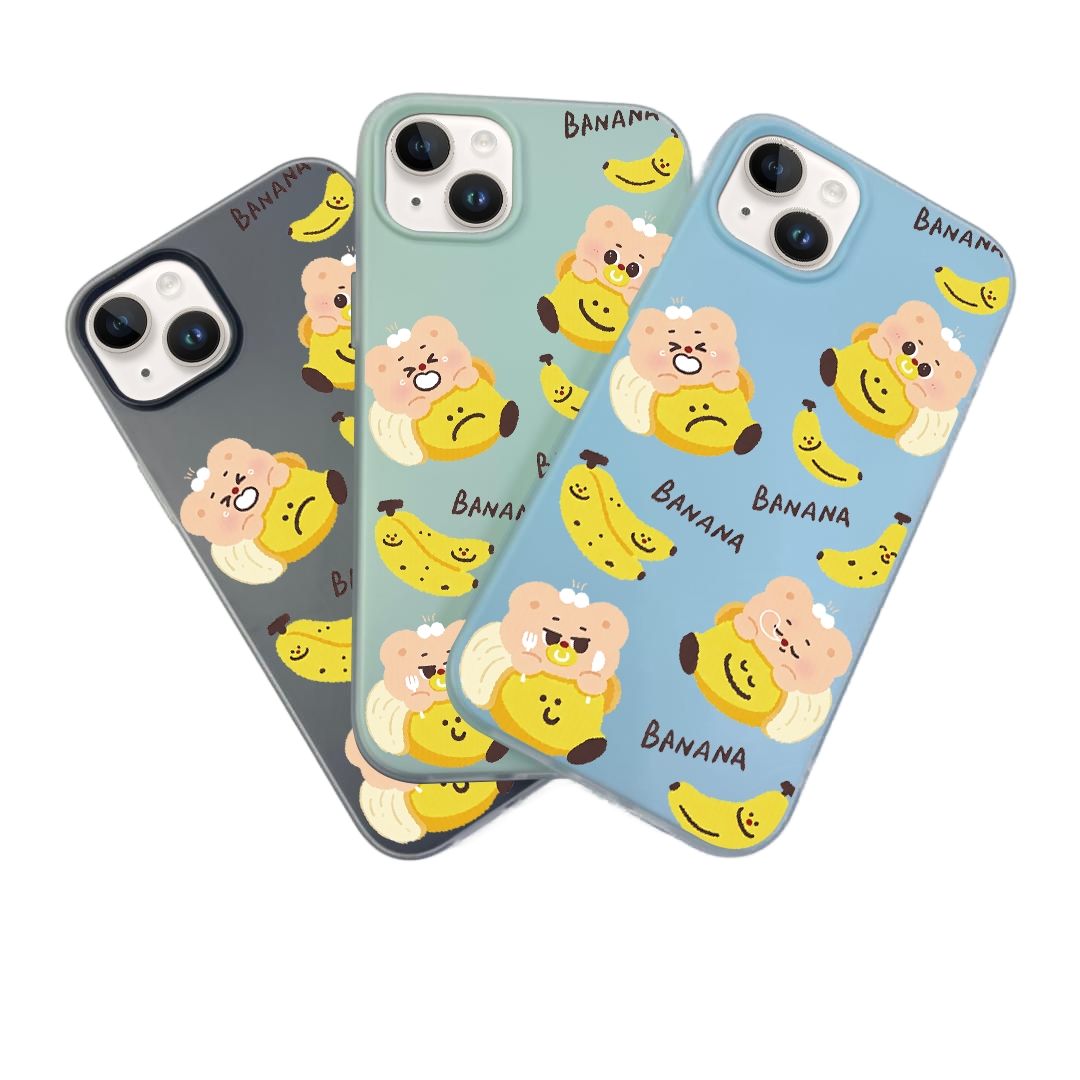 JELLY CASE PHONE FOR IPHONE - DESIGN BANANA A