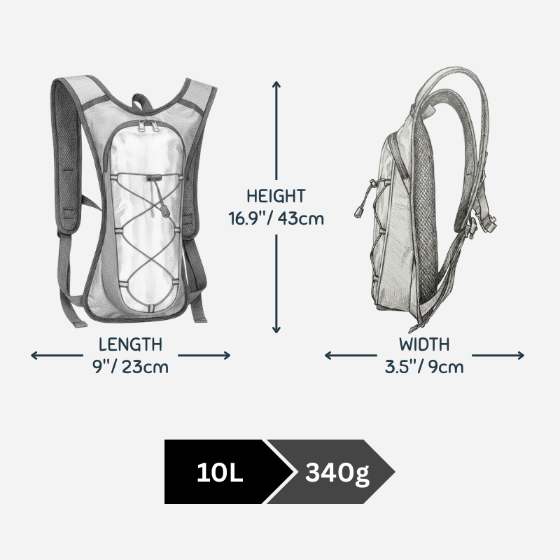 10 L Trekking Backpack / Hiking Backpack / Cycling Backpack